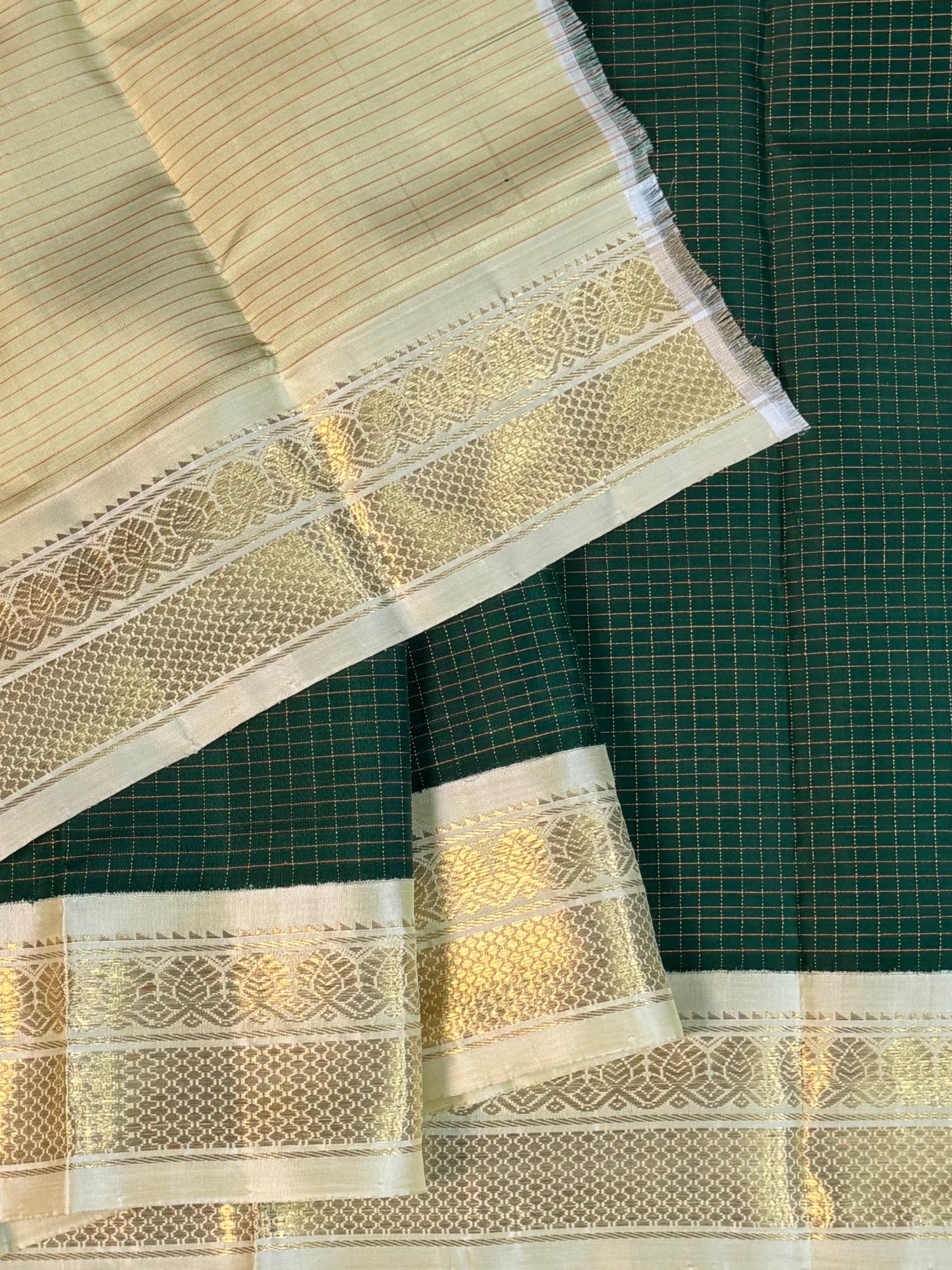 pavadai - 0-3 years paavadai sattai/ kanjipuram silk 9395
