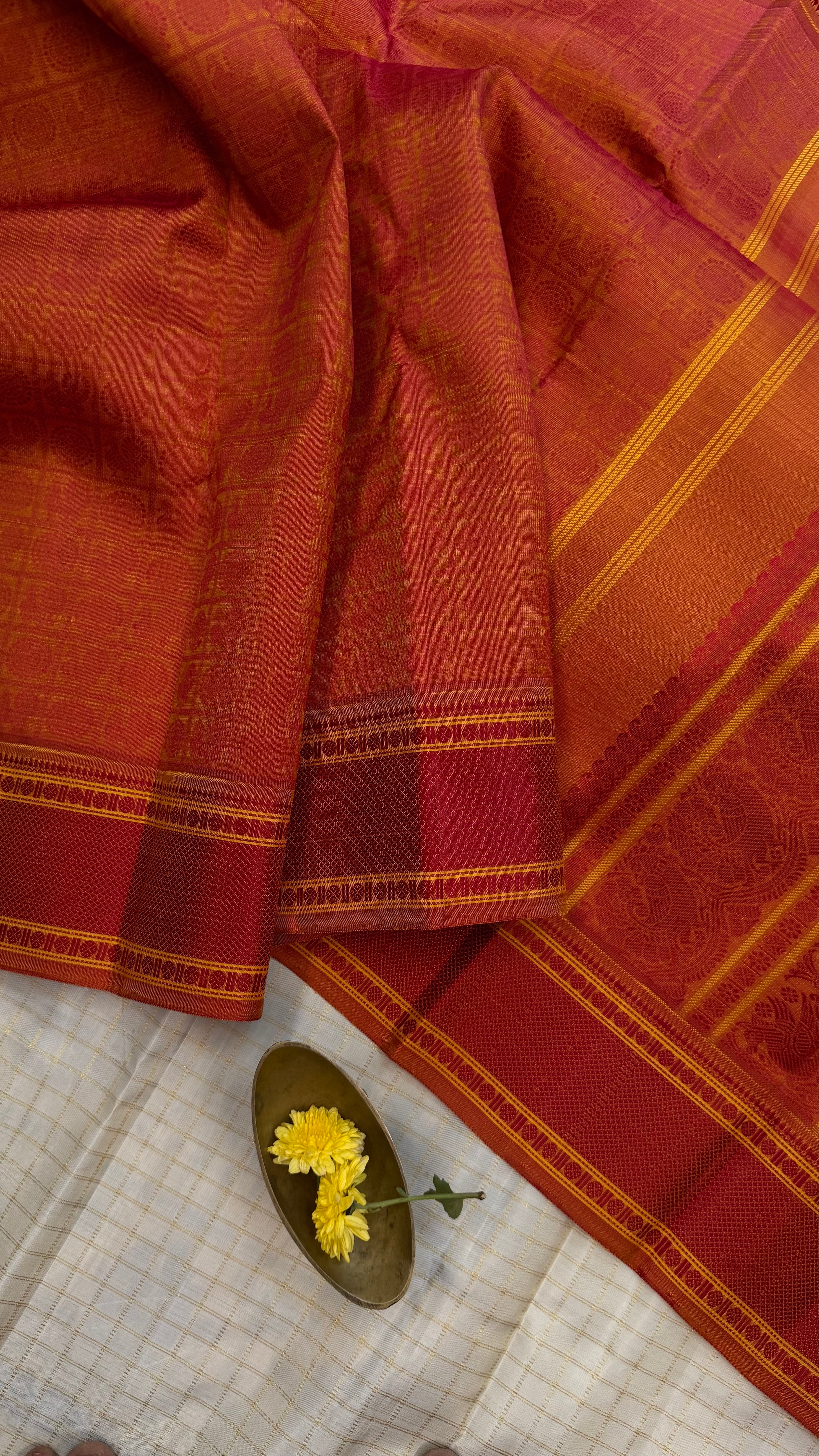 Simha color  thread work 1000 Butta  Kanjipuram silk