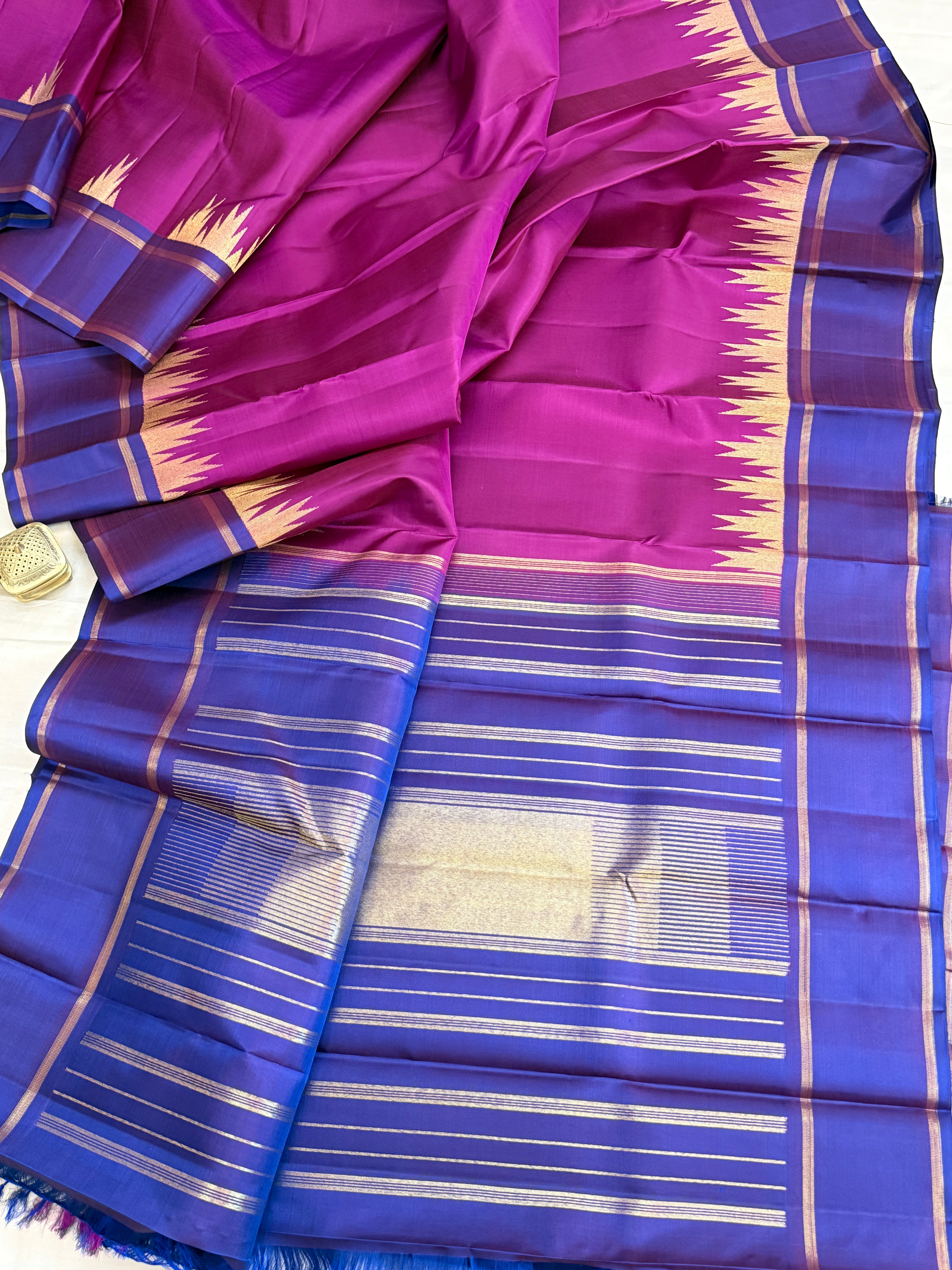 8 Kol / Kanjipuram silk saree clsa 11208