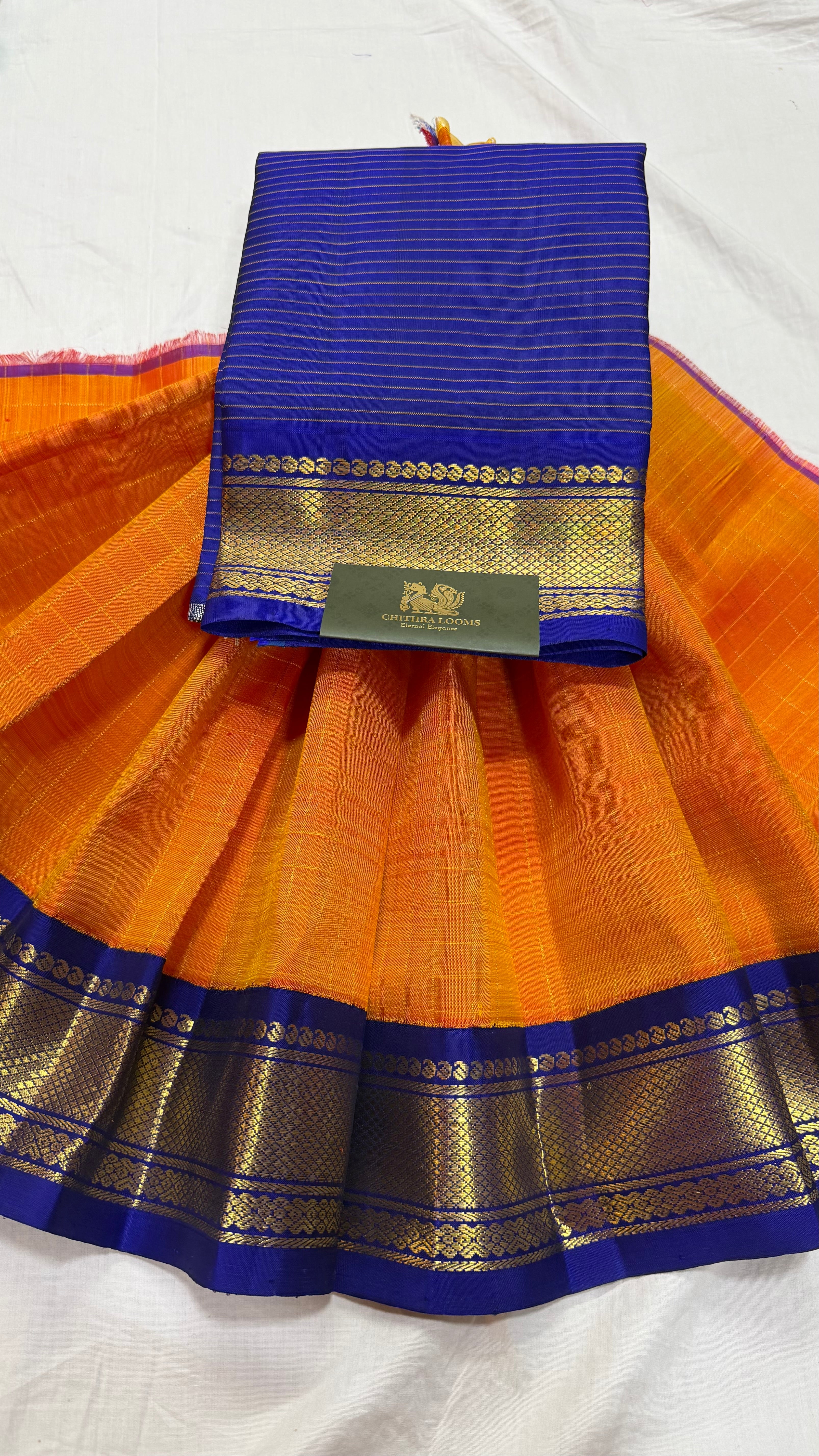 Mustard  checks korvai Paavadai set 0 to 3 years