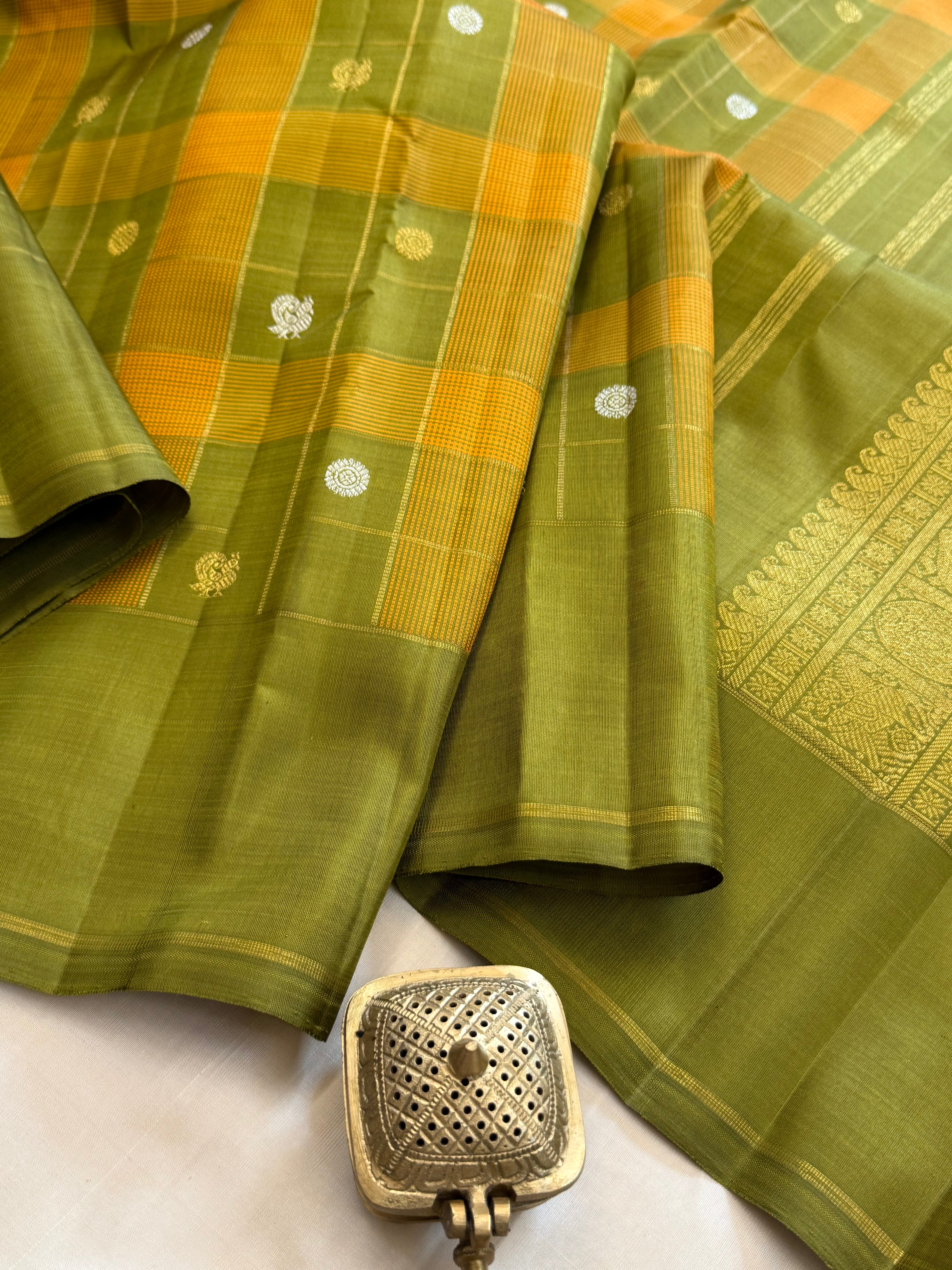 Chettinad Kattam Pure Kanjipuram silkCLSA11339