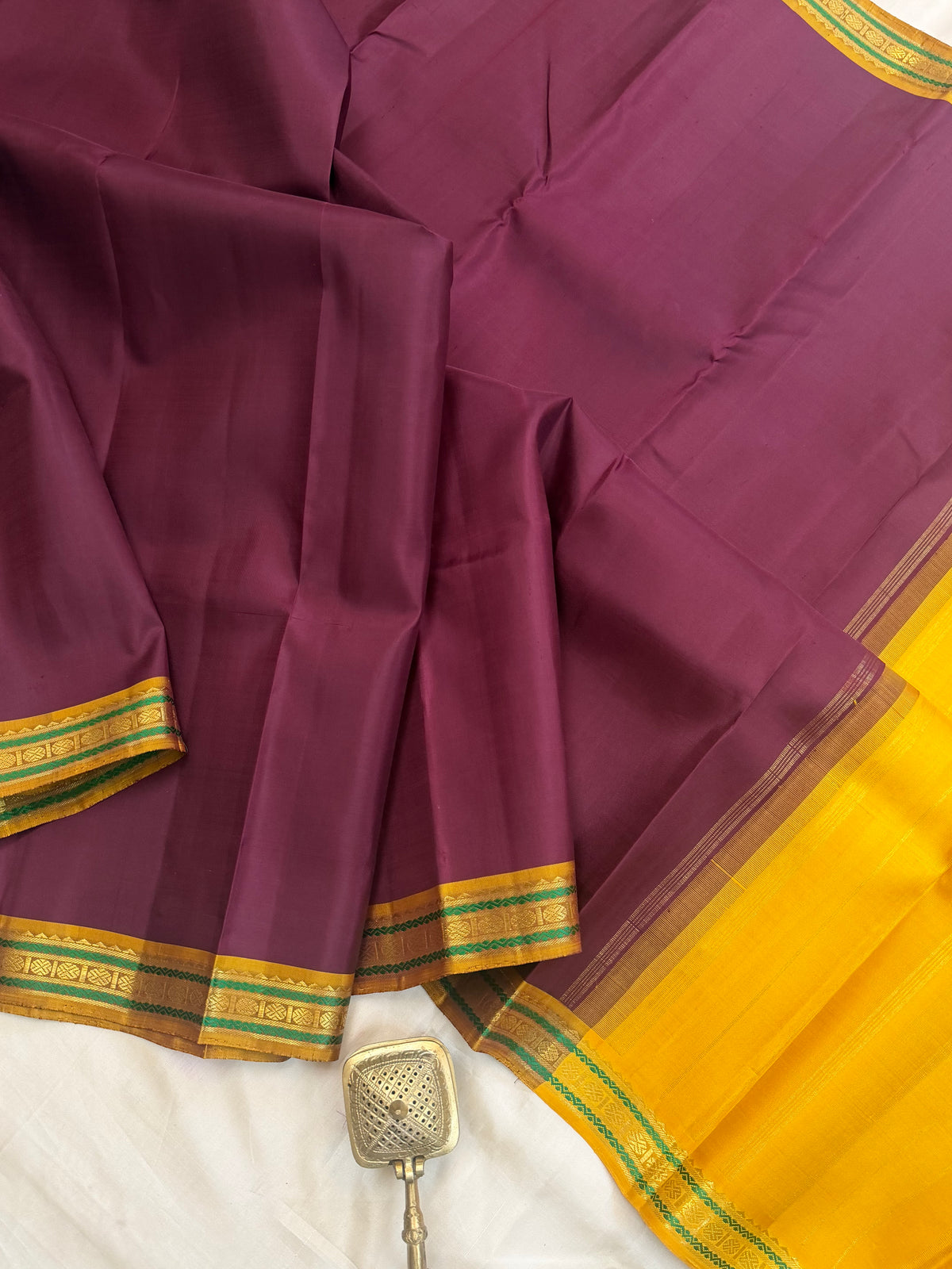 Coffee  brown small pet /Silk Kanjipuram CLSA11357