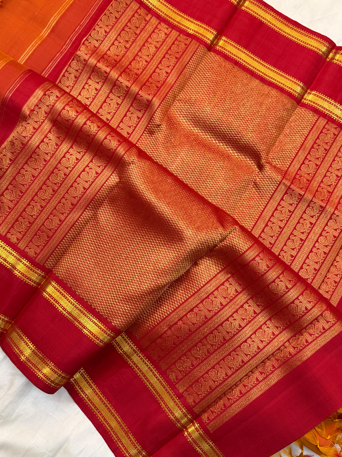 Simha Pure Zari Rettapet / Kanjipuram silk saree clsa 6908