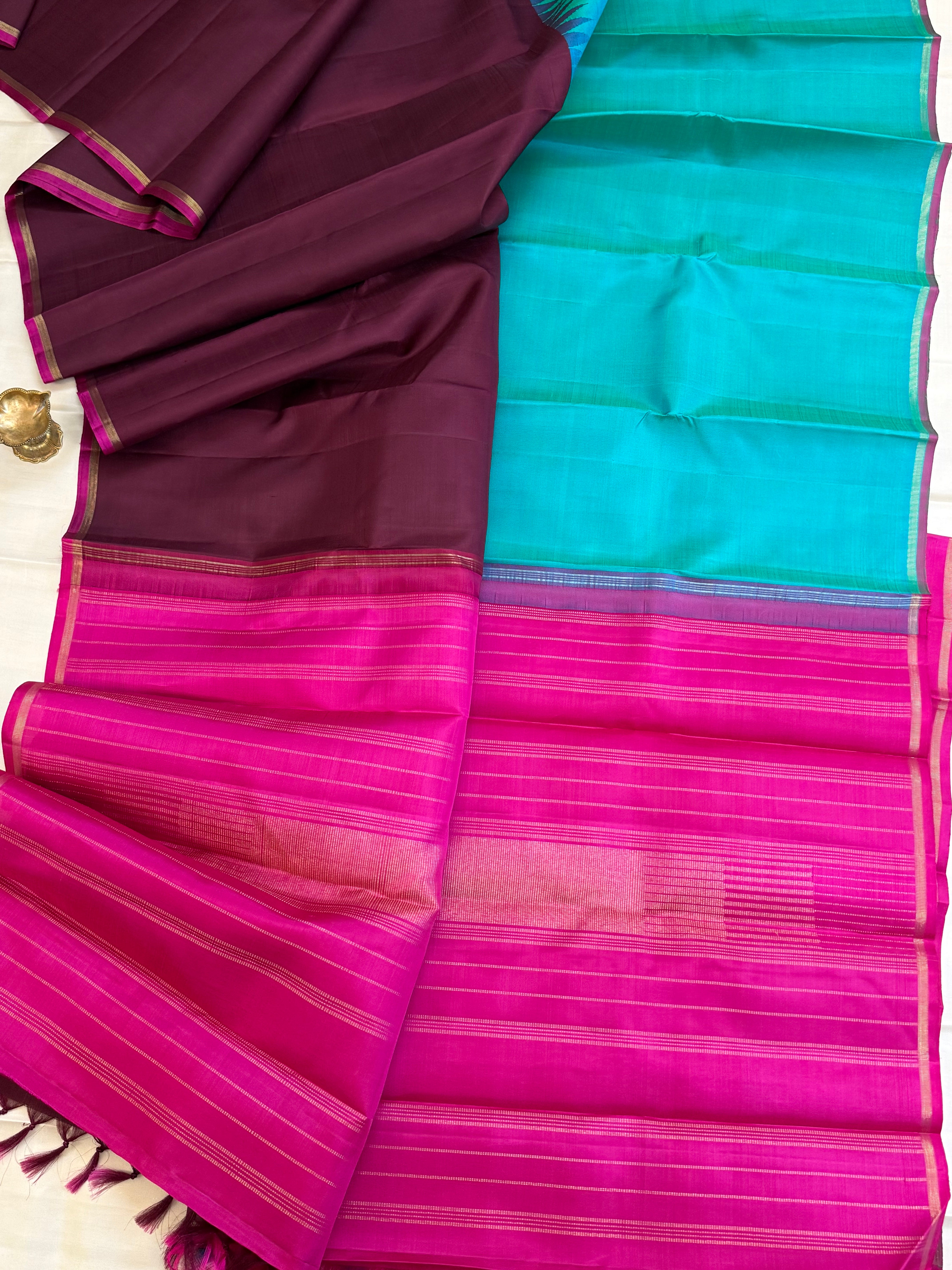 half and half korvai / Kanjipuram silk CLSA 10679