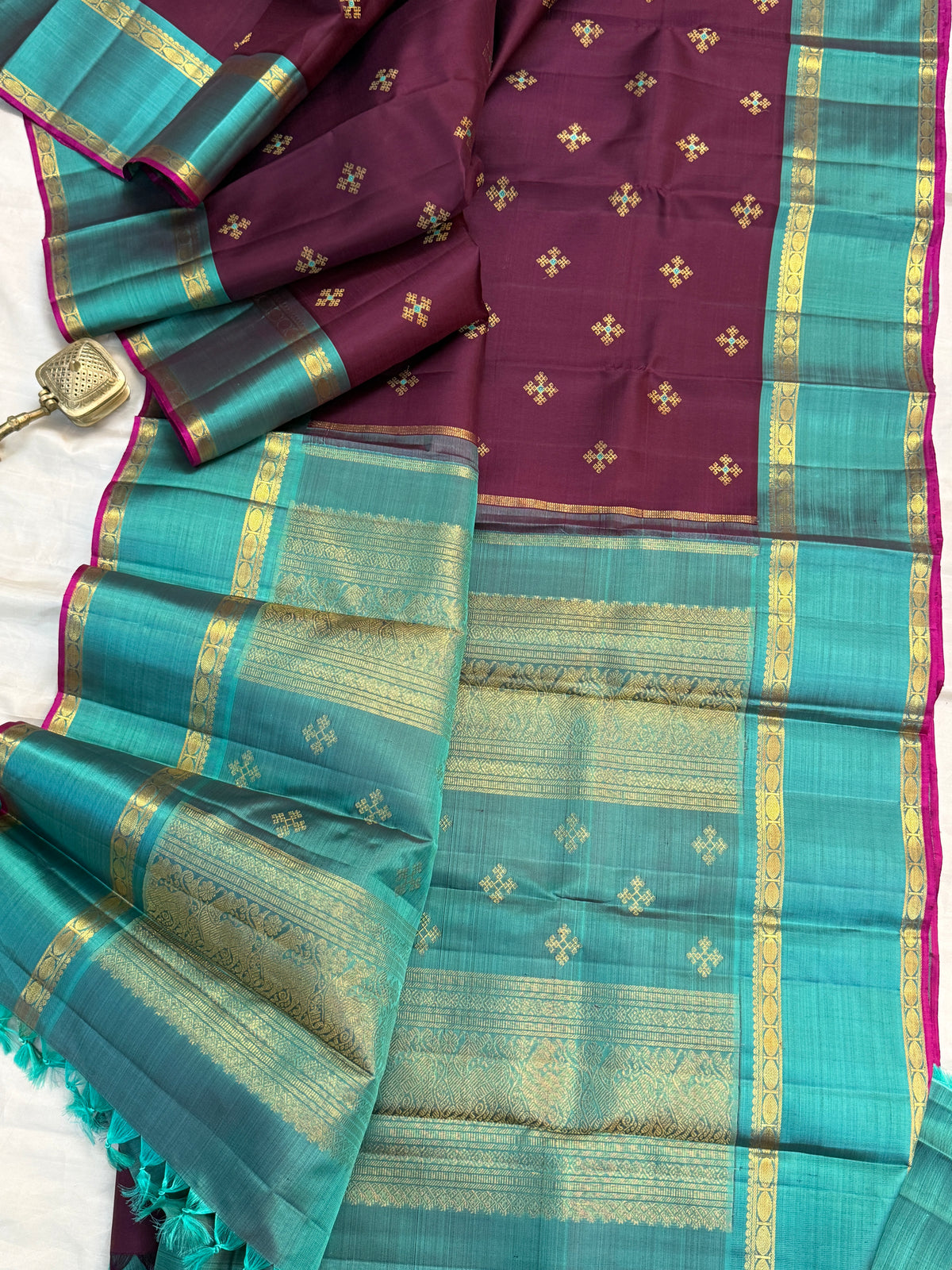 Paaku Rettapet pure Zari/kanjipuram silk saree clsa 12098