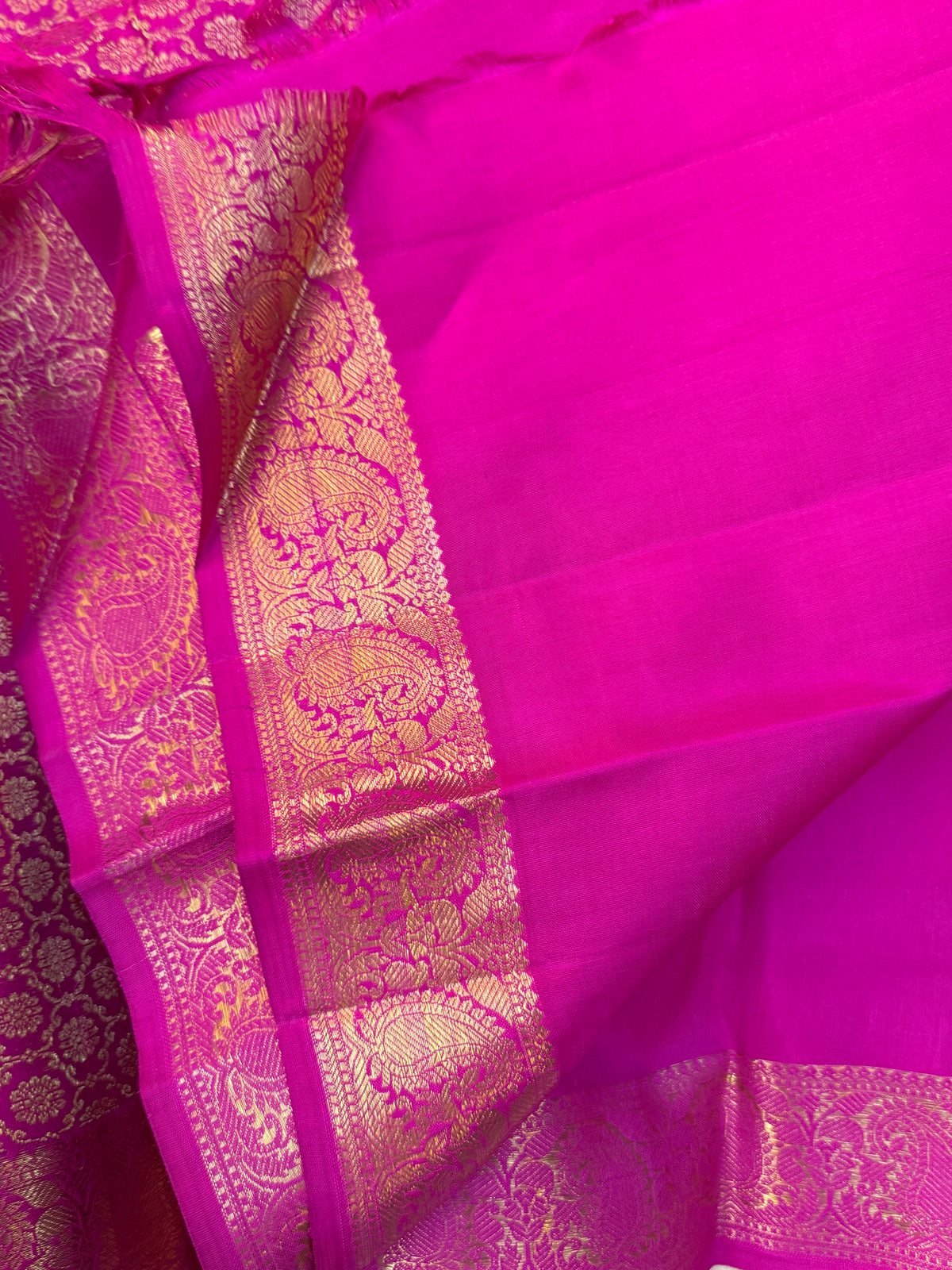 Pink Zari butta/Aarani silk clsa 11007