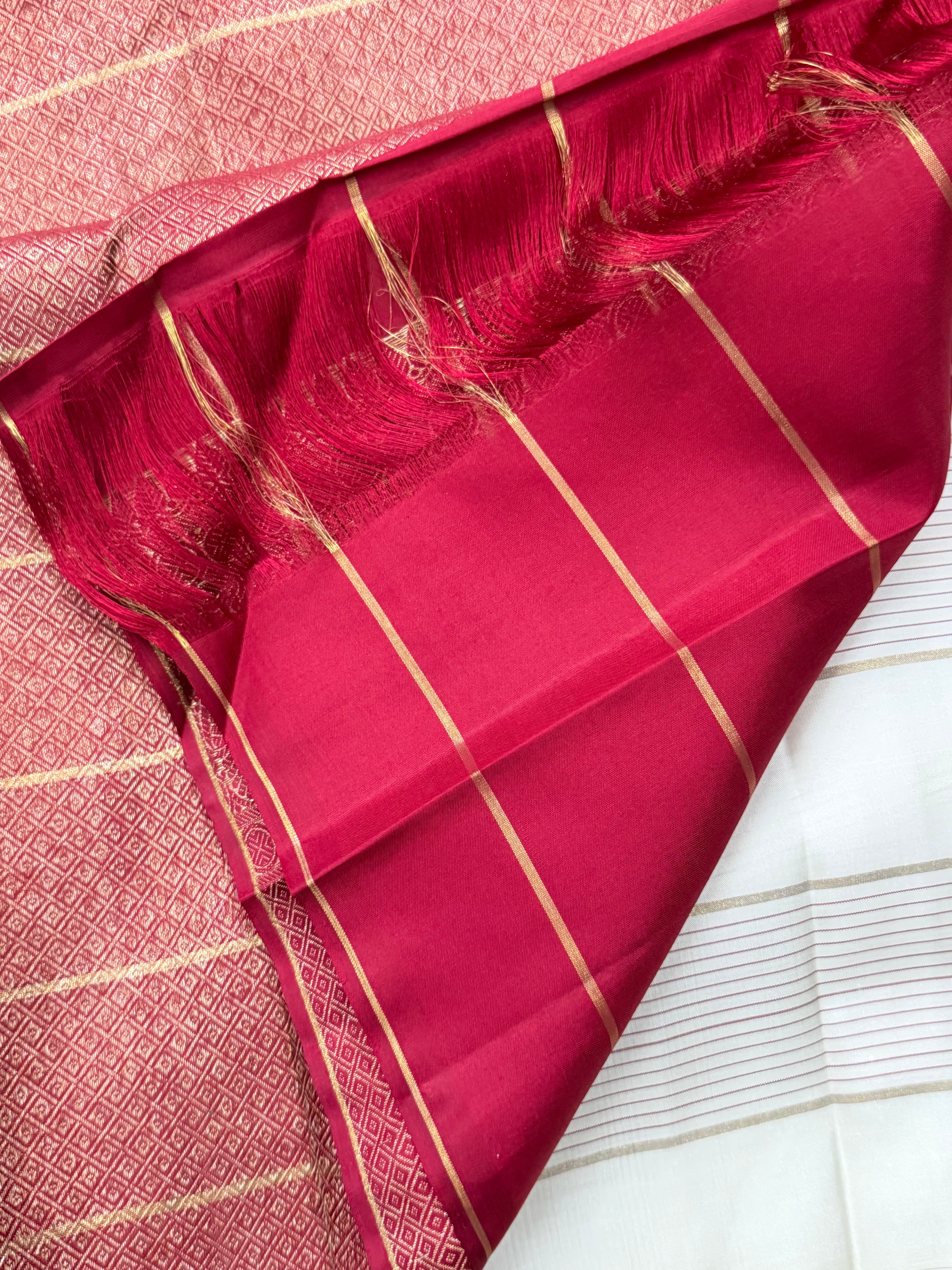 Off white Kattam  / Arani silk