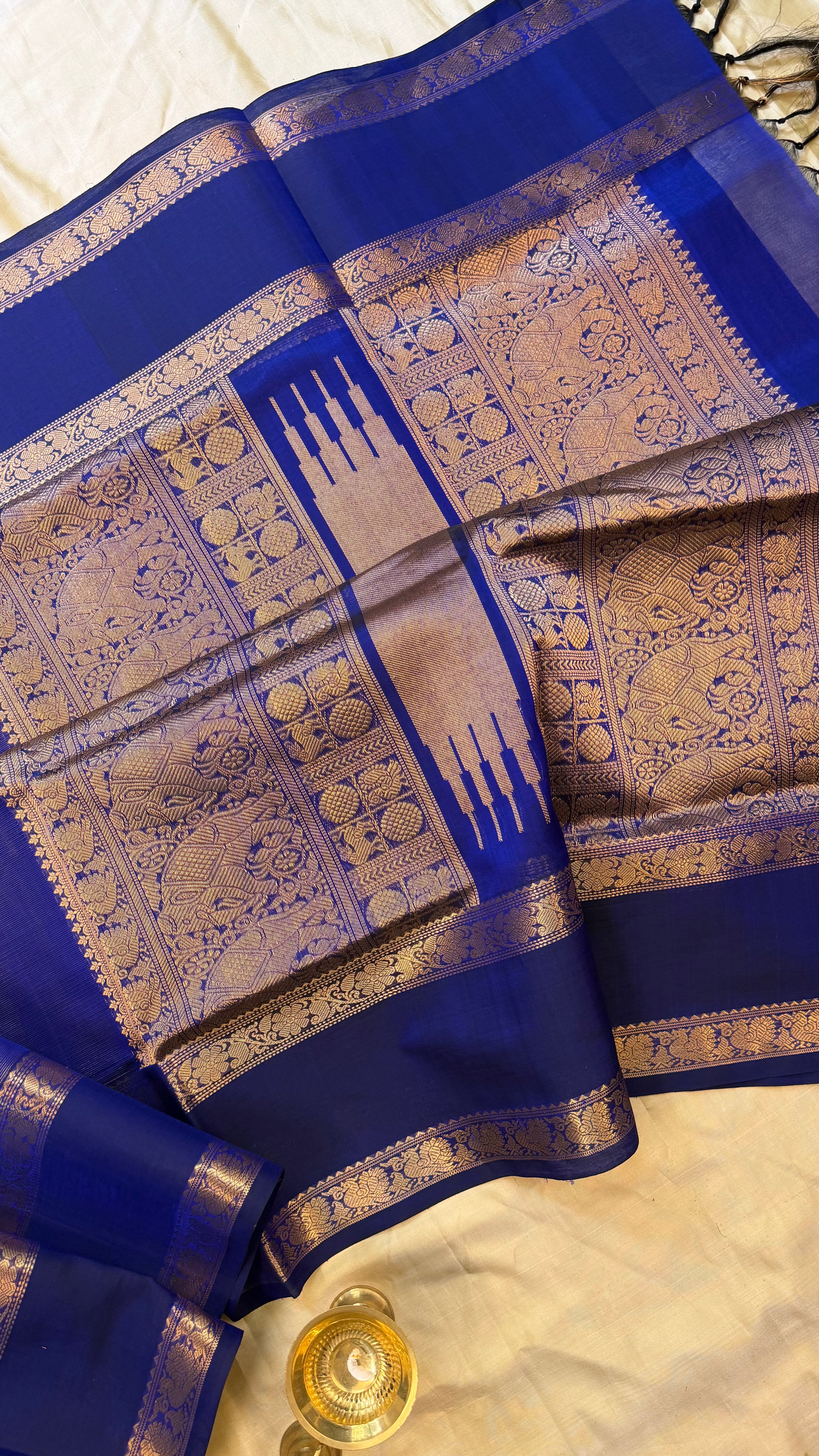 Ms blue vairaoosi/ Premium Silk Cotton