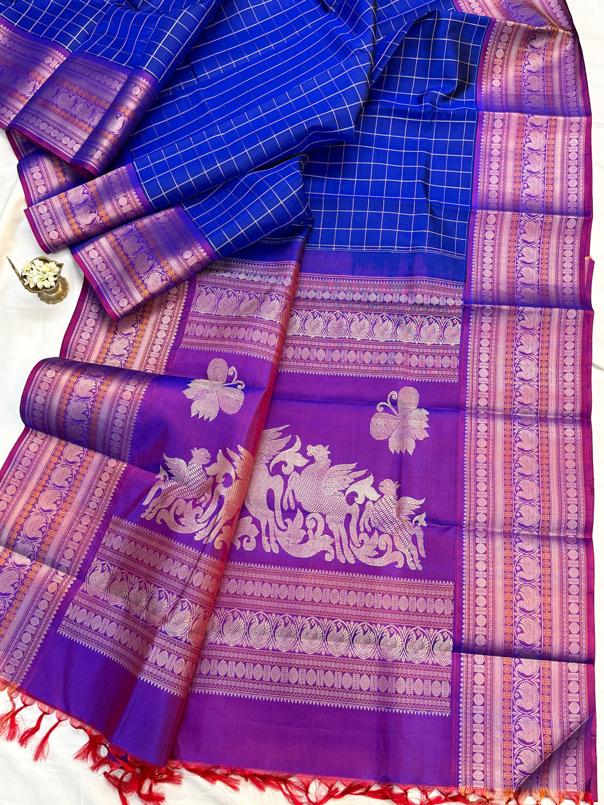 Festivel edit _Special edition _big border with body thread kattam silk saree/clsa 12407