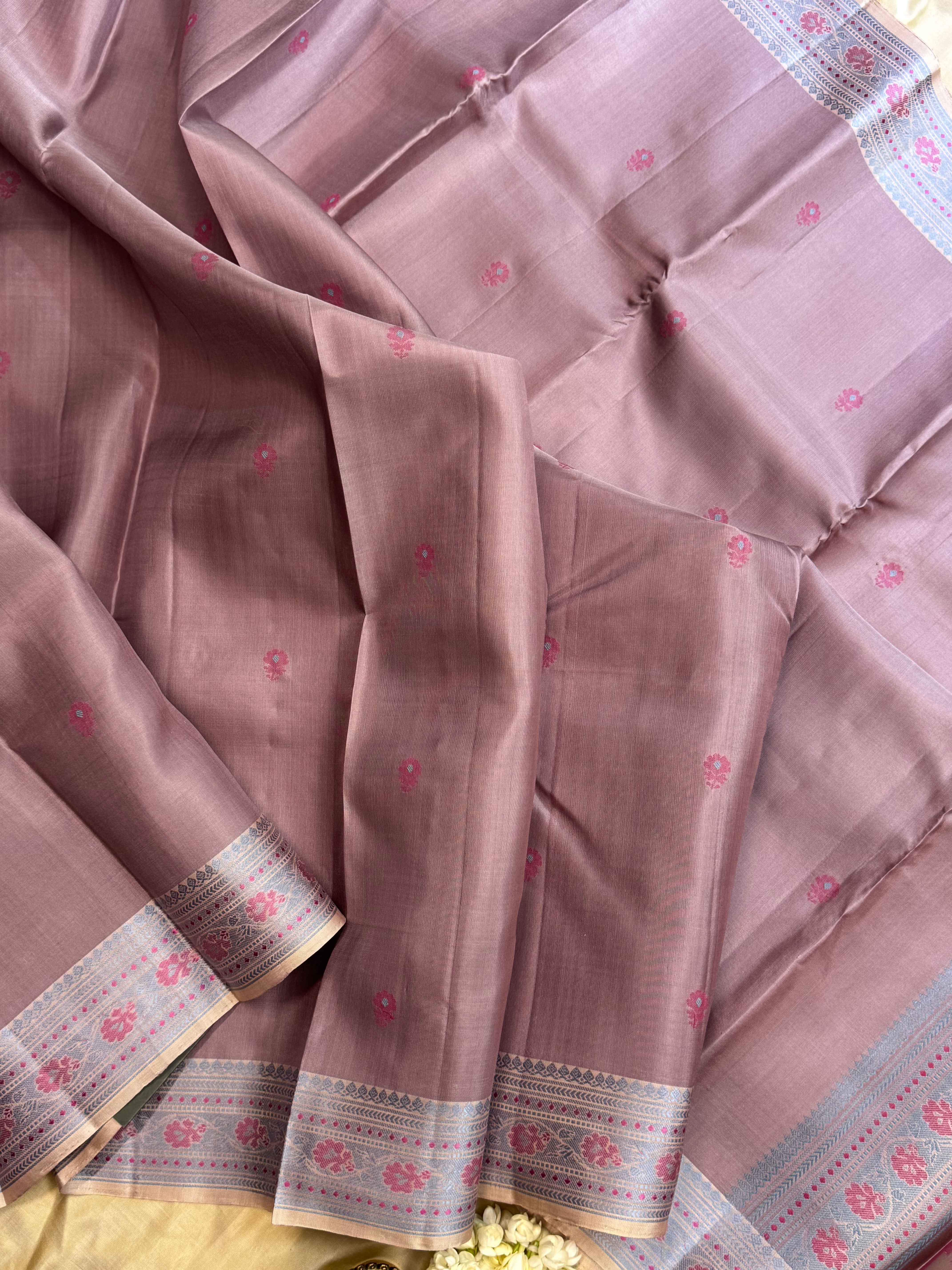 Mauve / Varnangal soft silk