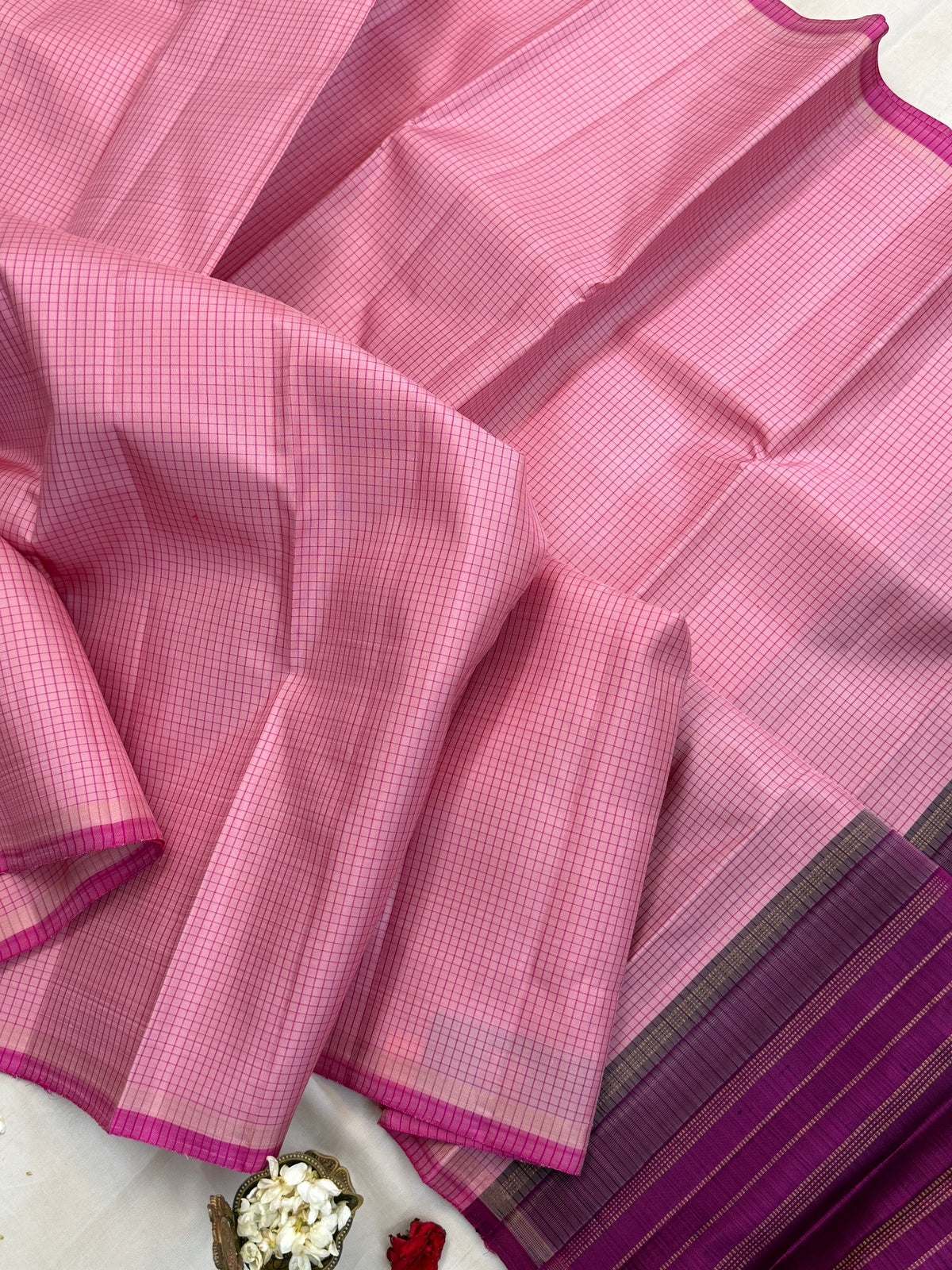 Border less / kanjipuram silk saree clsa 11390