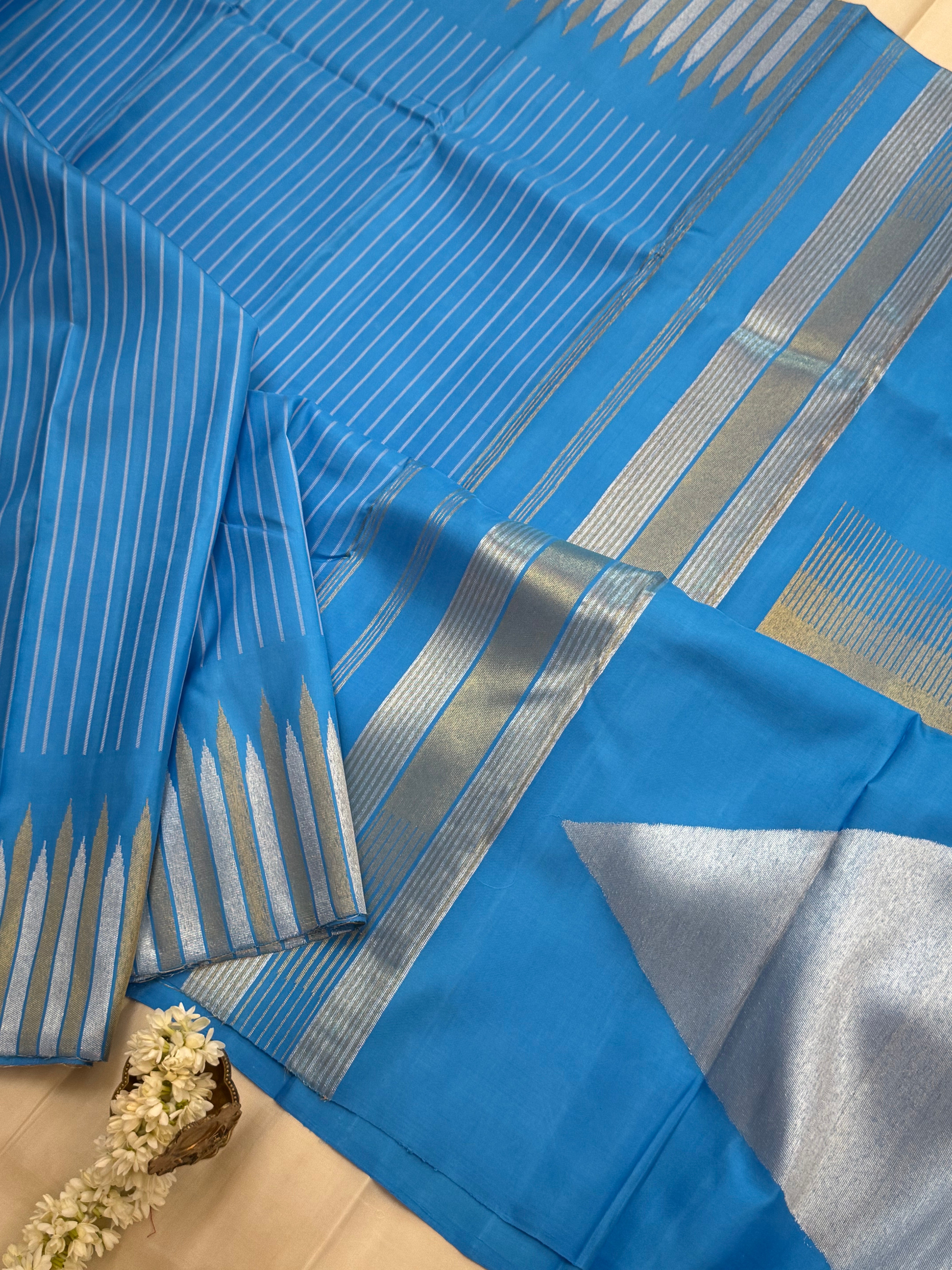 V unusual 8 Kol thuppaki Rekku master weaver Kanjipuram silk CLSA4919