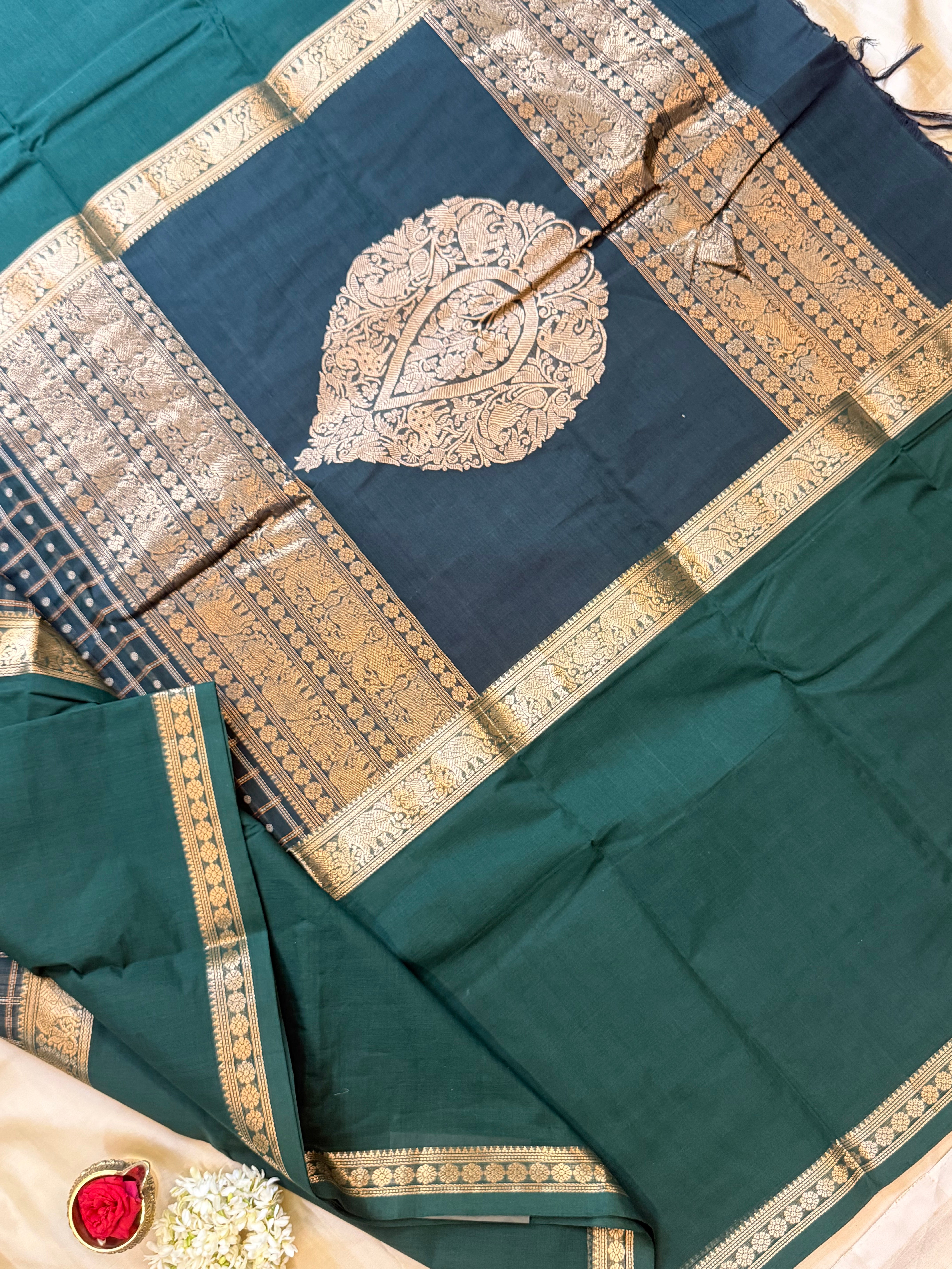 Green mubbagam/ Kanchi Cotton