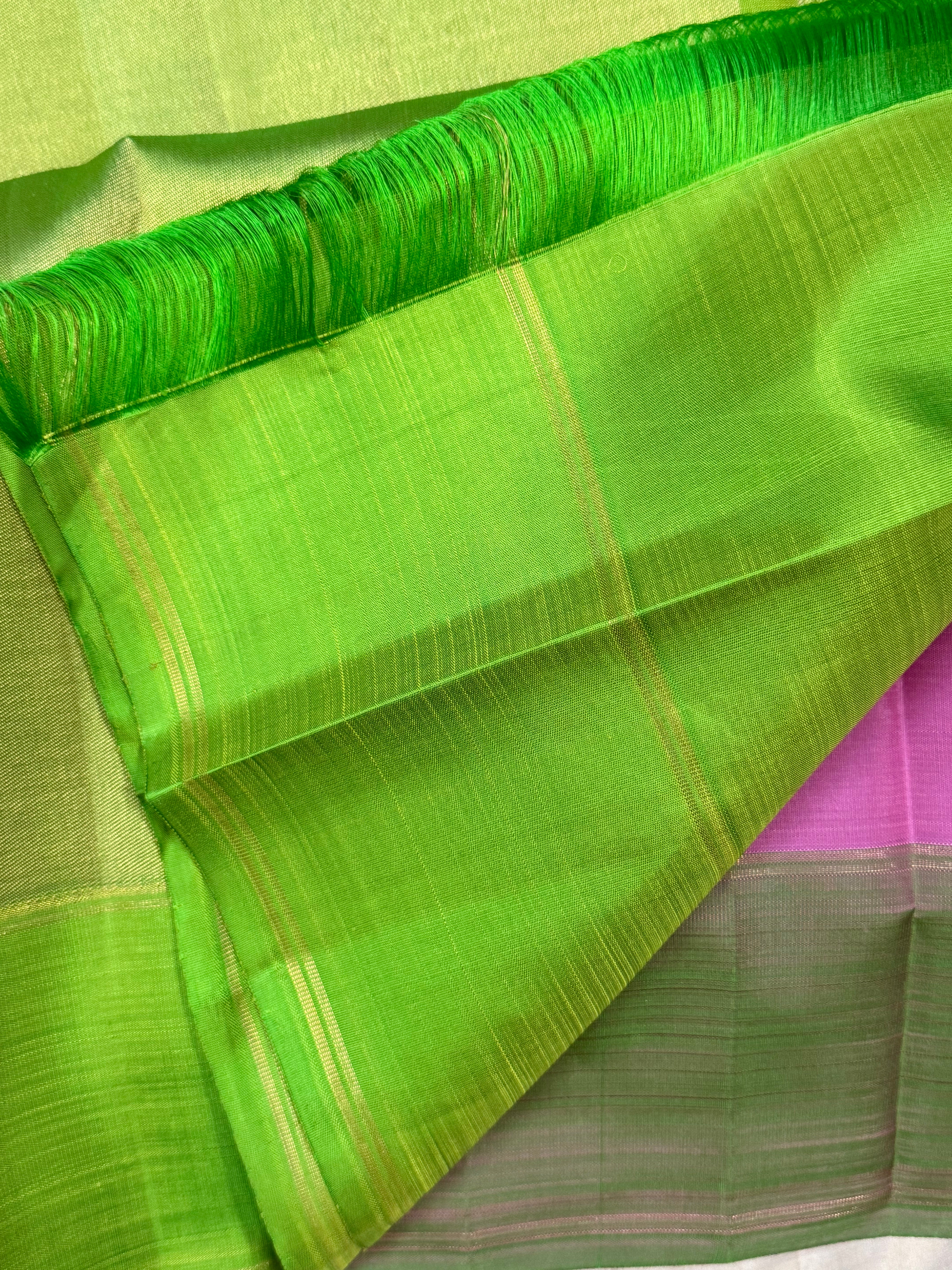 Pink and green / Kanjipuram silk CLSA6456