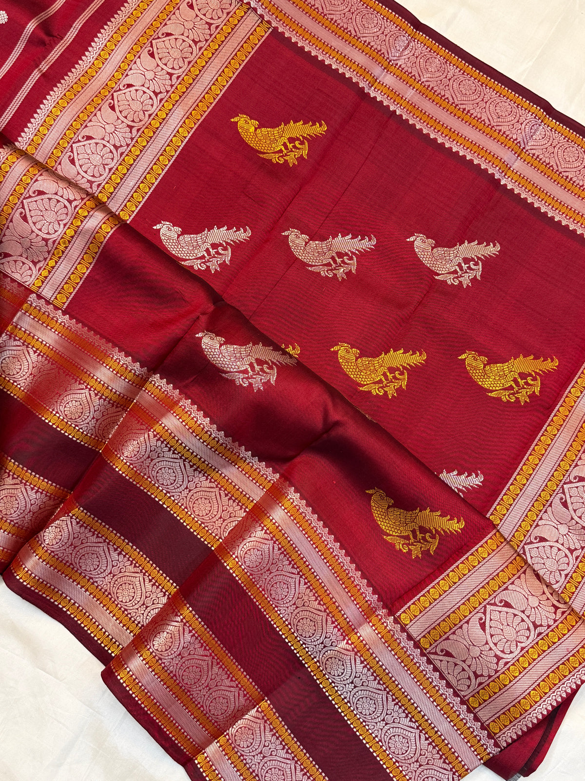 Festivel edit _Special edition _long border with body thread butta silk saree/clsa 12410