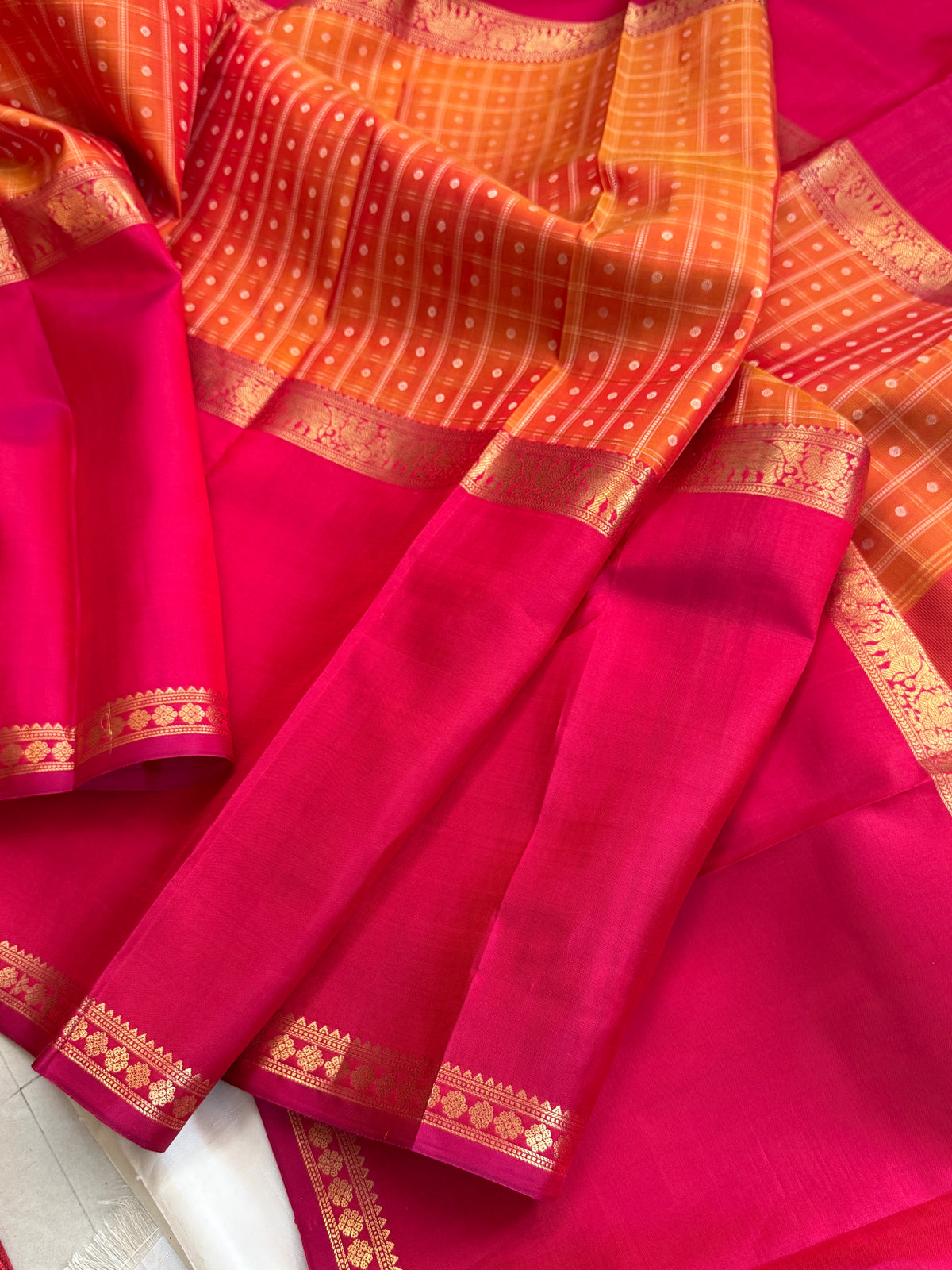 Special edition long border with body thread Butta silk saree/clsa 12414