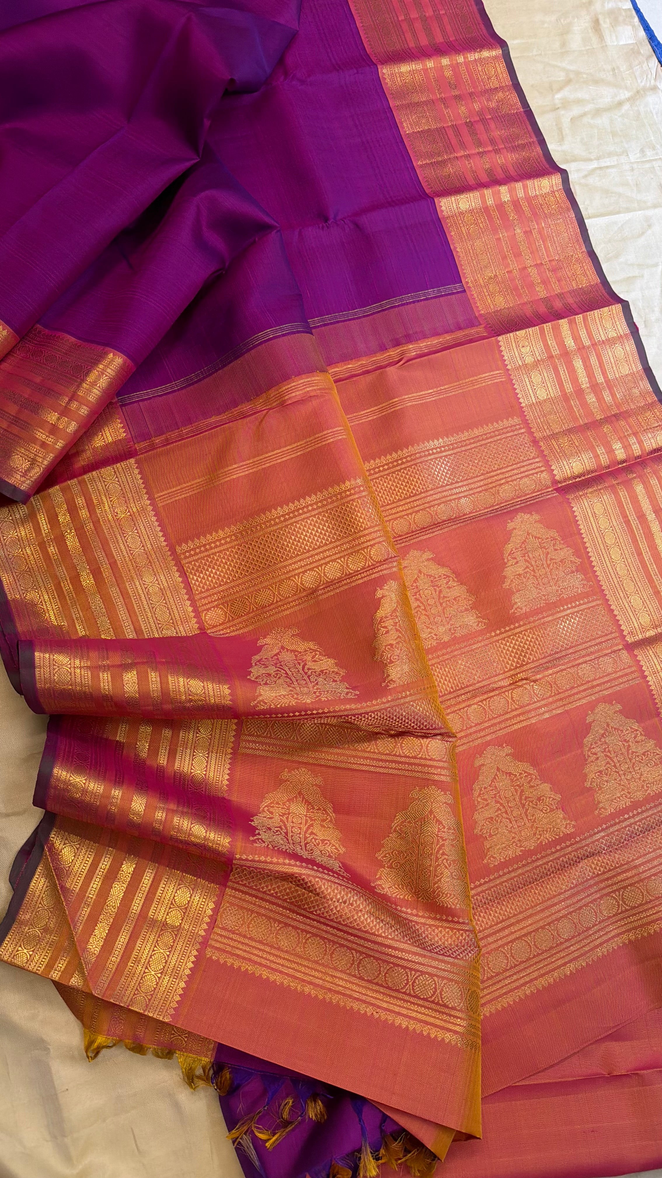 Purple varisapet / Kanjipuram silk