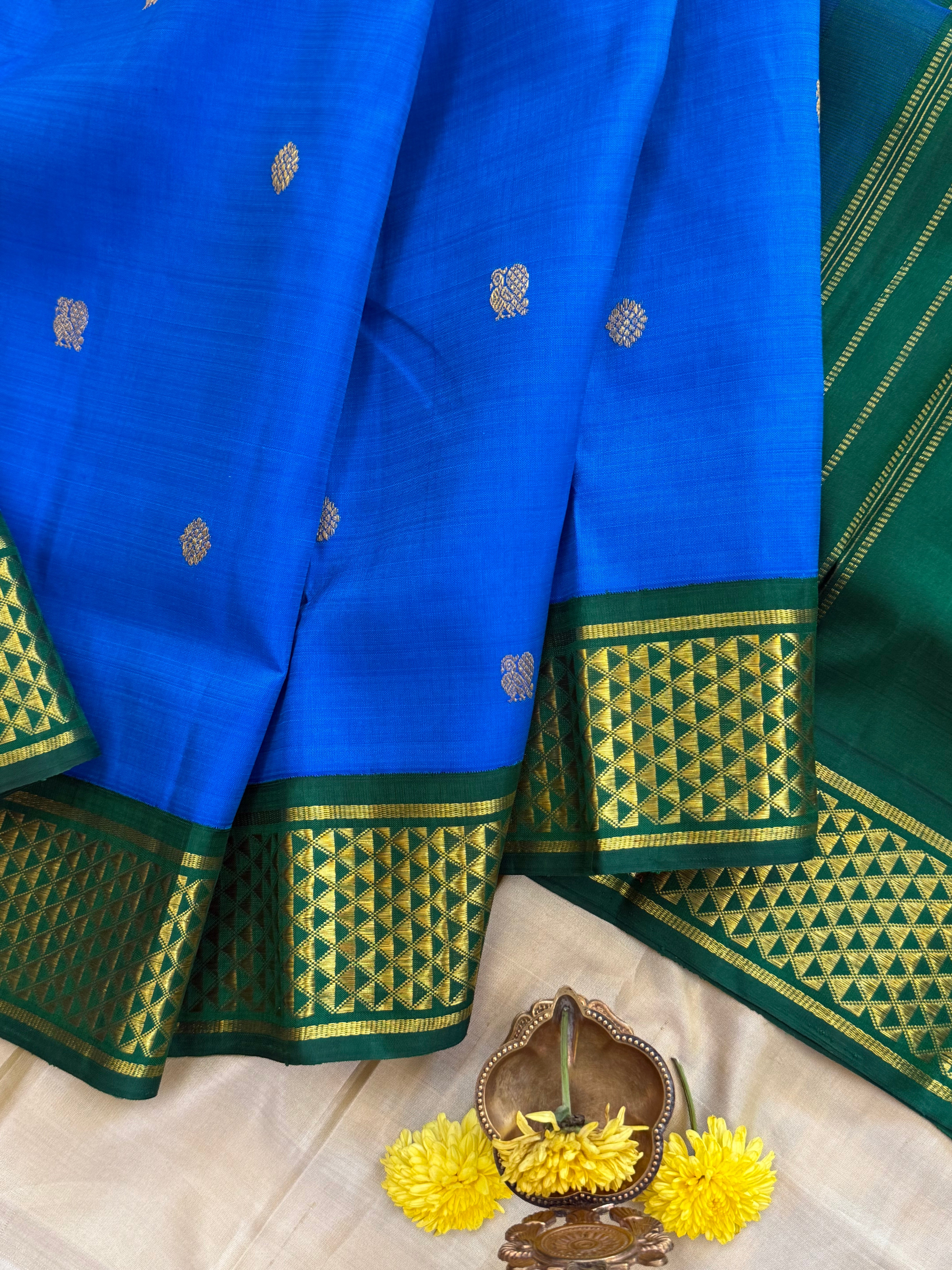 10 YARDS KORVAI / KANJIPURAM SILK SAREE CLSA 7704