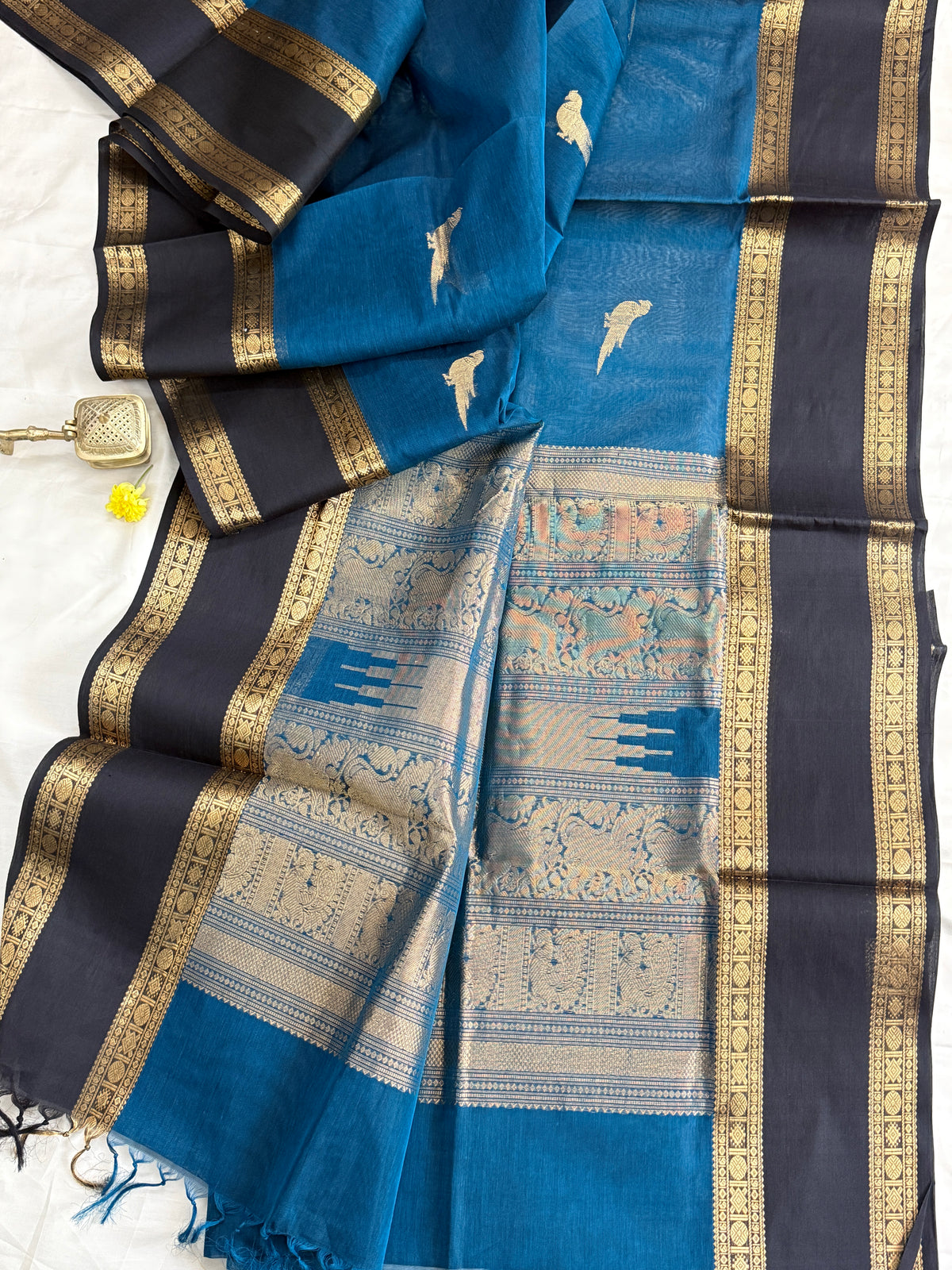Rama blue kili Butta / silk cotton clsa10226