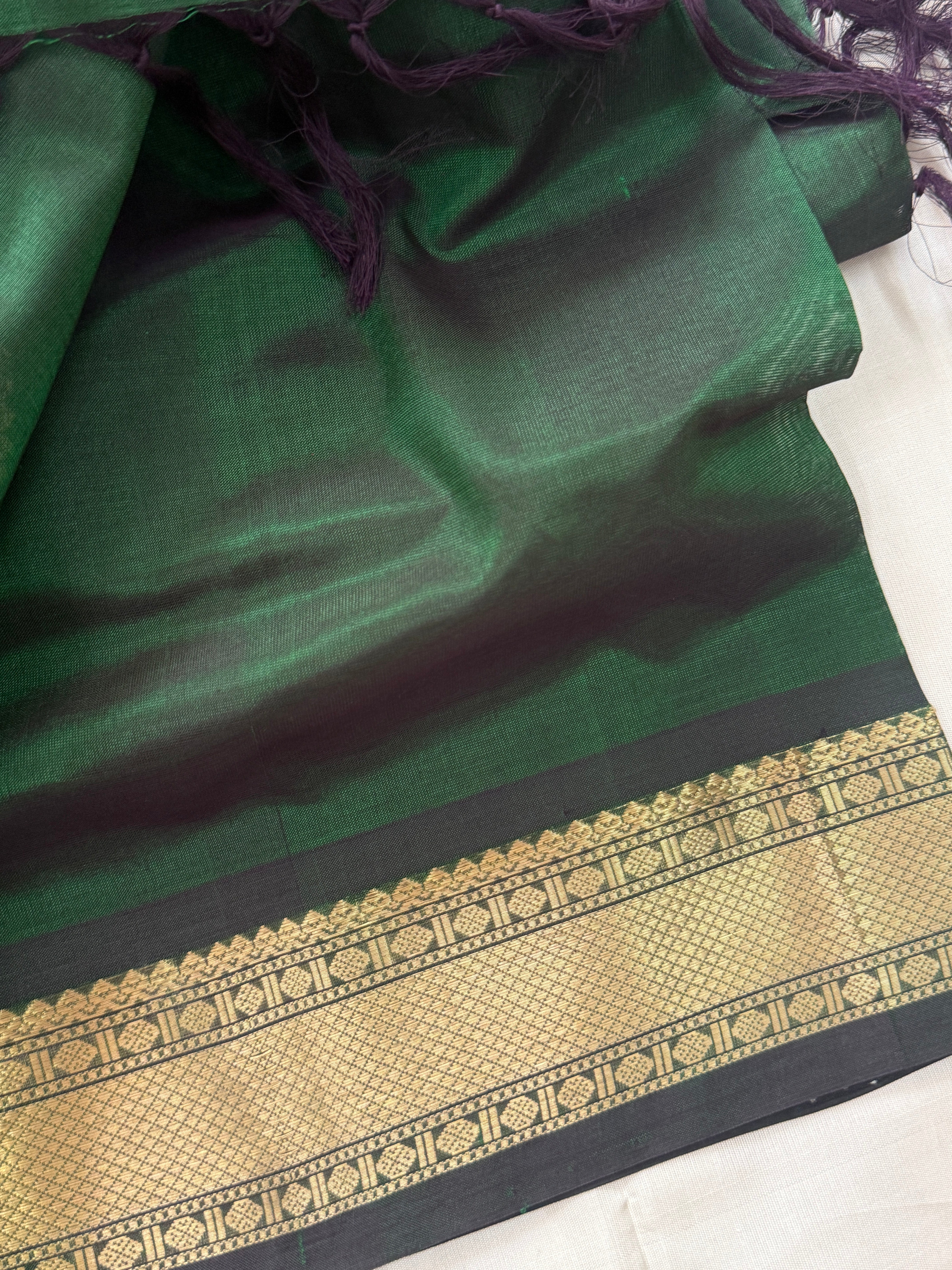 Green Zari Kattam silk cotton/CLSA11479