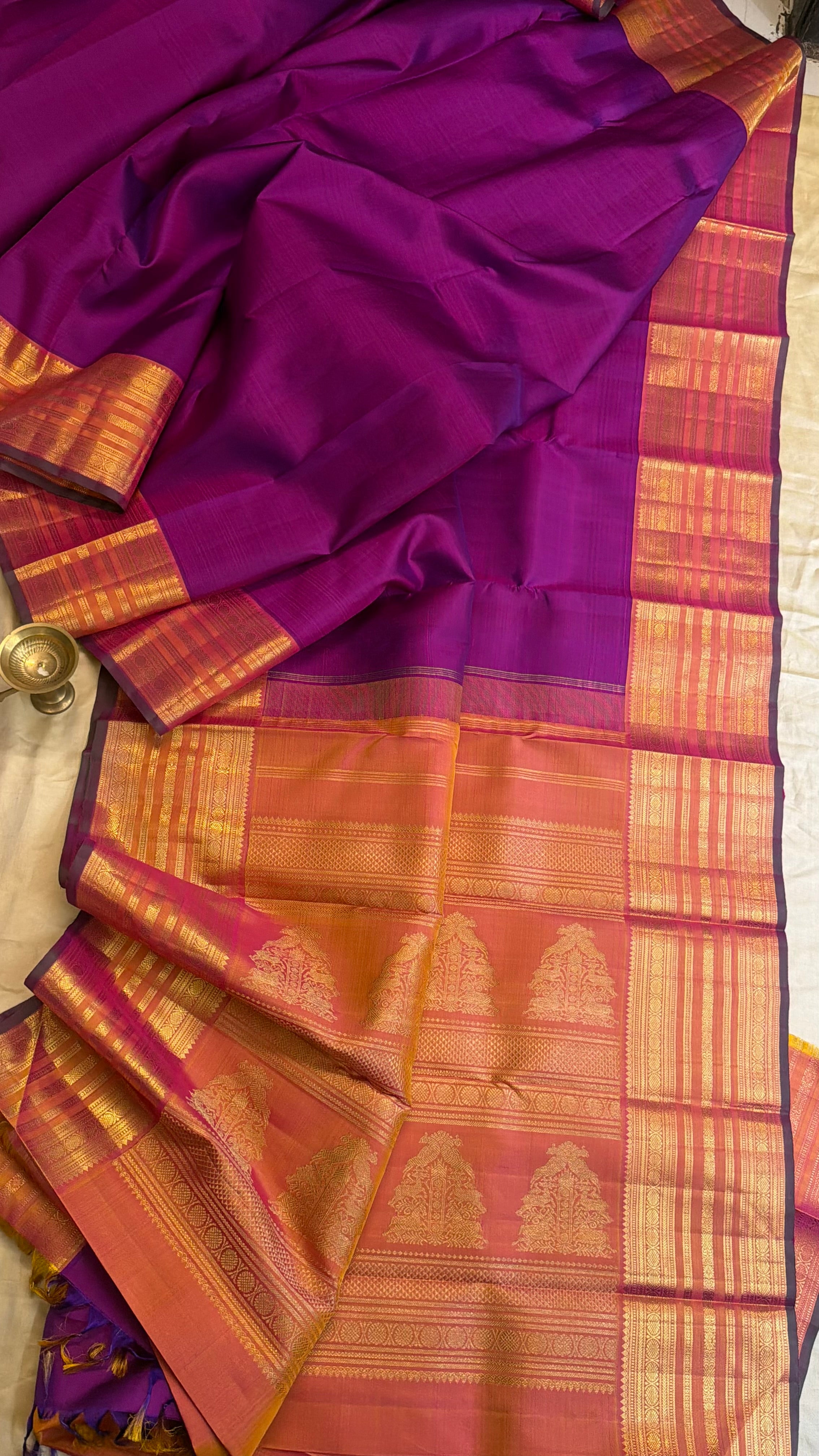 Purple varisapet / Kanjipuram silk