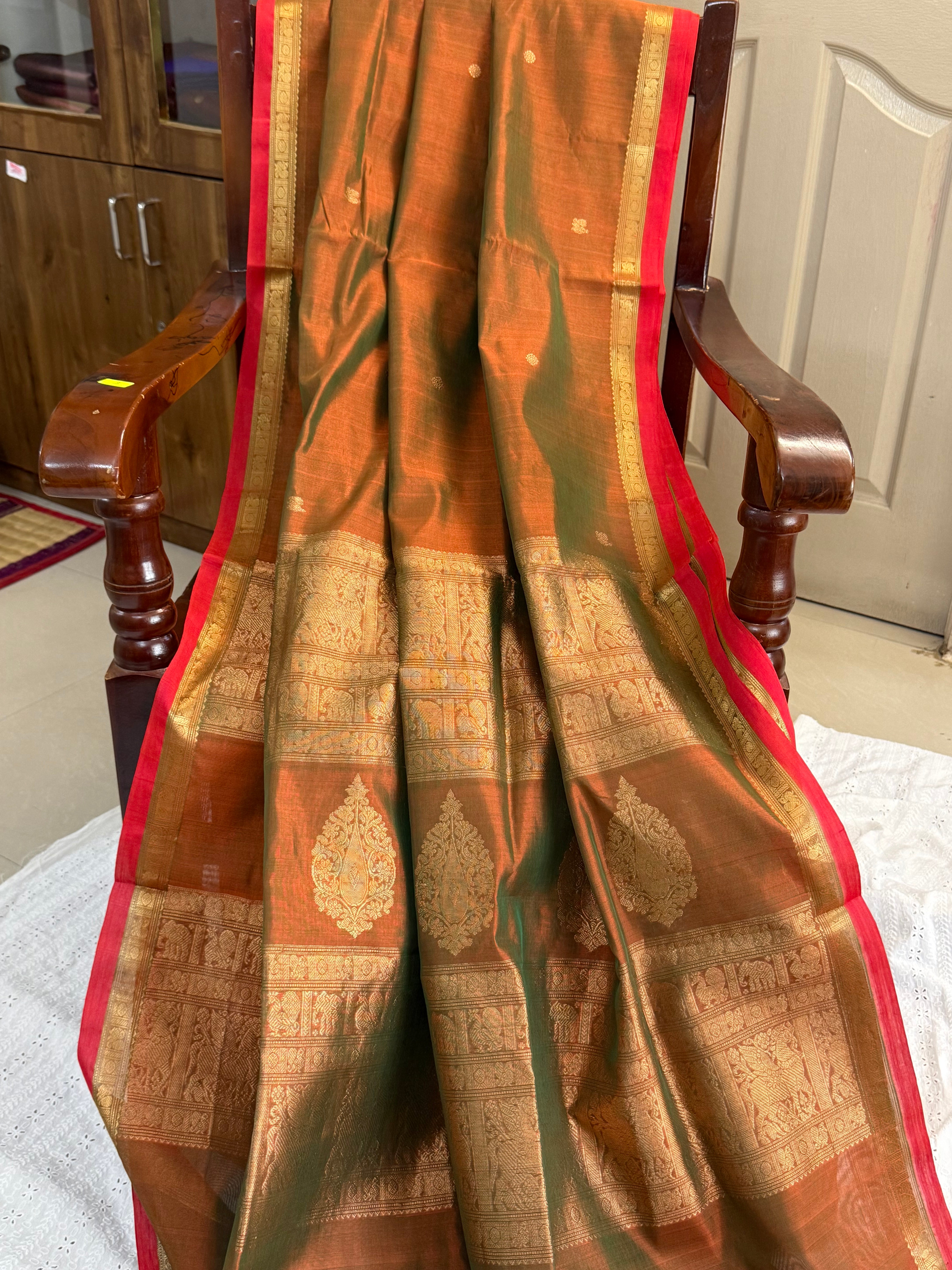 Maanthulir annam and chakram butta/ Silk Cotton