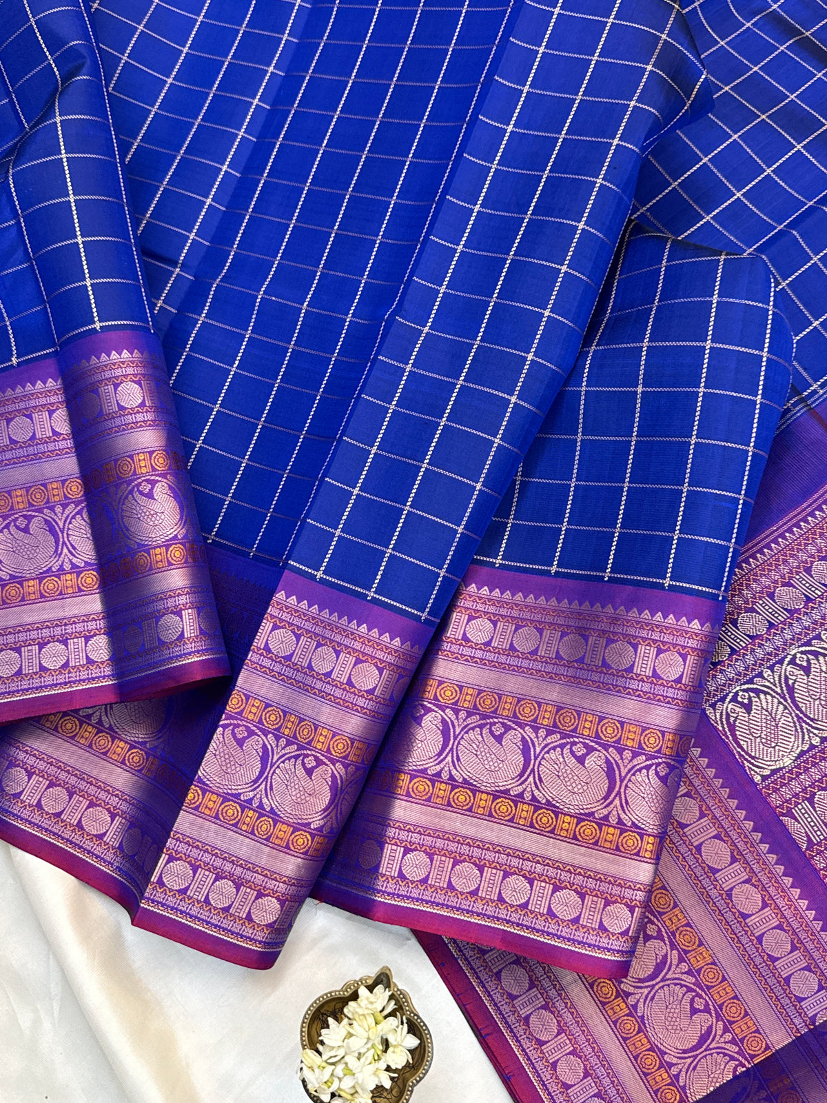Festivel edit _Special edition _big border with body thread kattam silk saree/clsa 12407