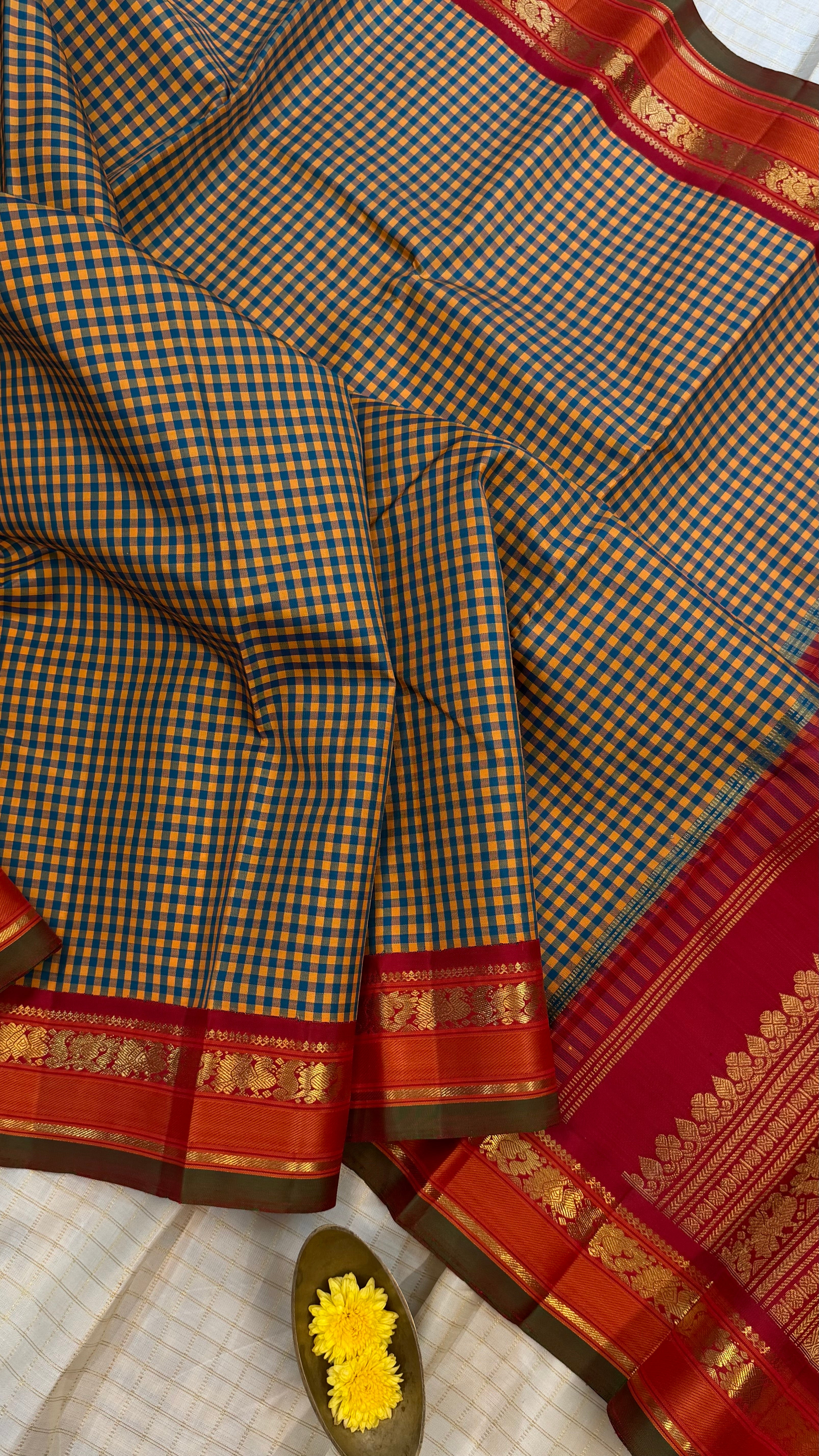 Saraswathi vintage revival Korvai Kanjipuram silk