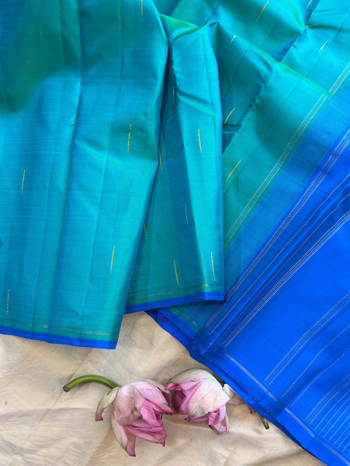 Malli moggu simple pure Zari Kanjipuram clsa12691