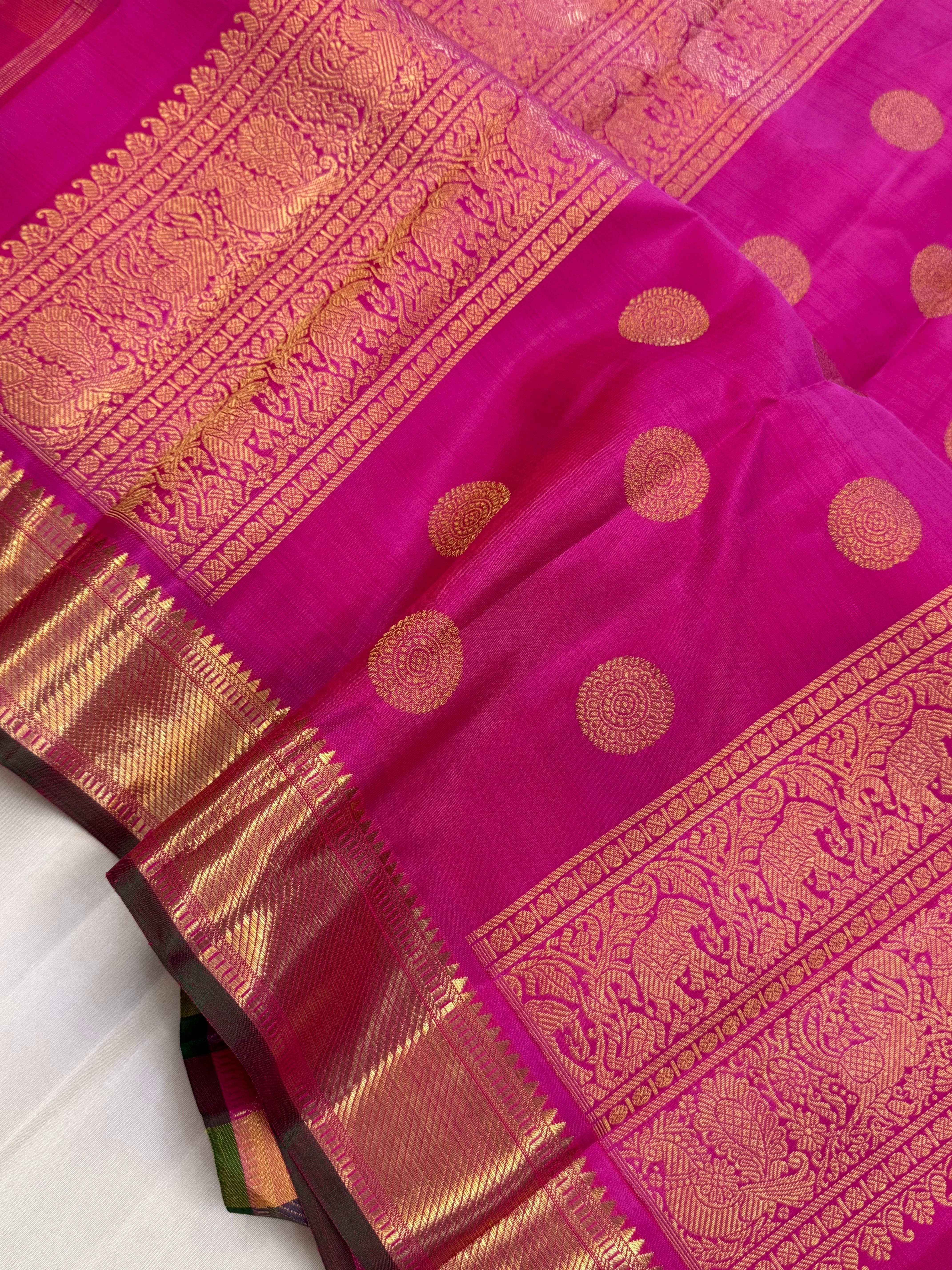 Paalum Pazhamum Kattam/ kanjipuram silk saree CLSA 10982