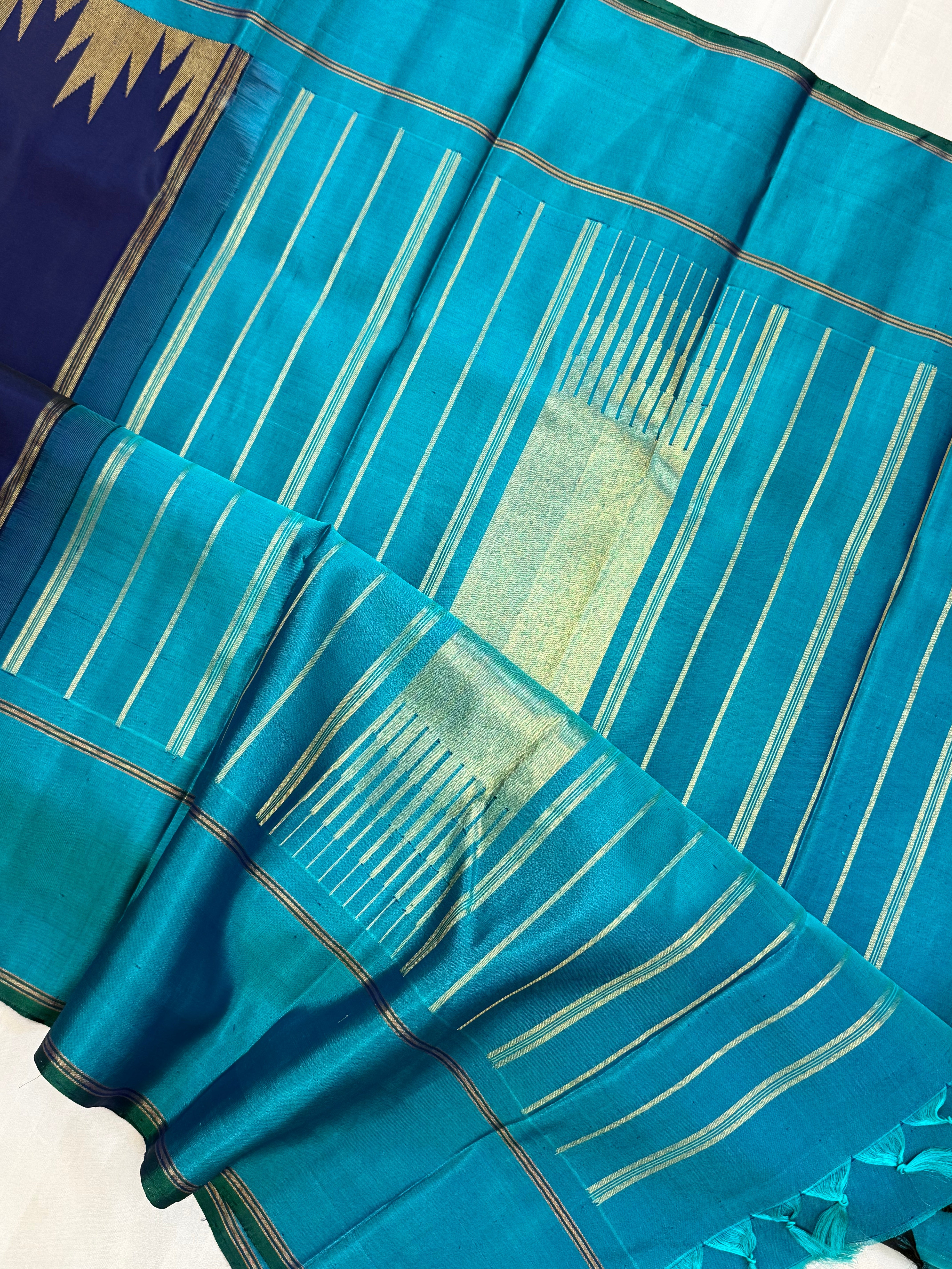 8 kol / kanjipuram silk saree clsa 10929