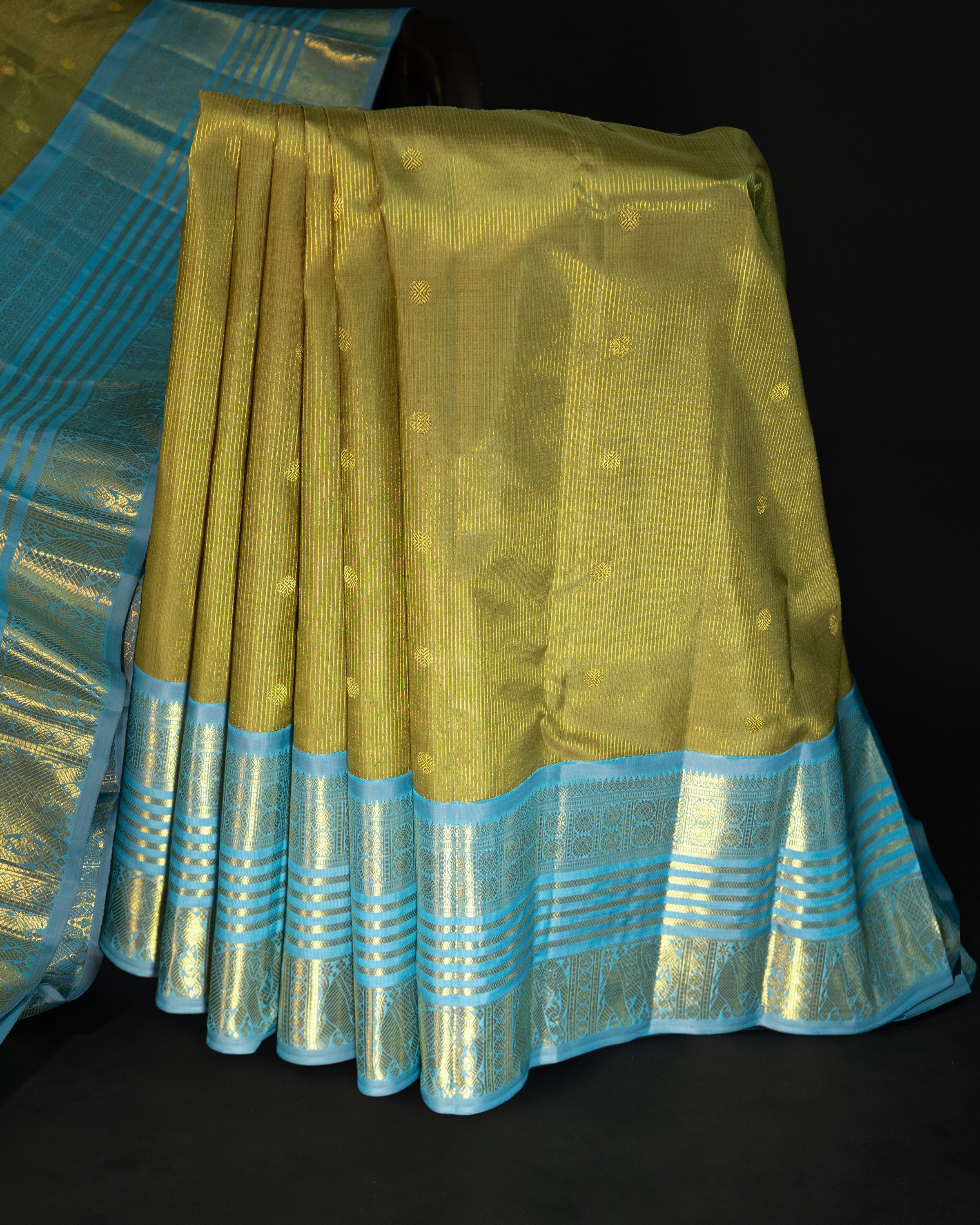 Tissue Vairaoosi Korvai / Kanjipuram silk