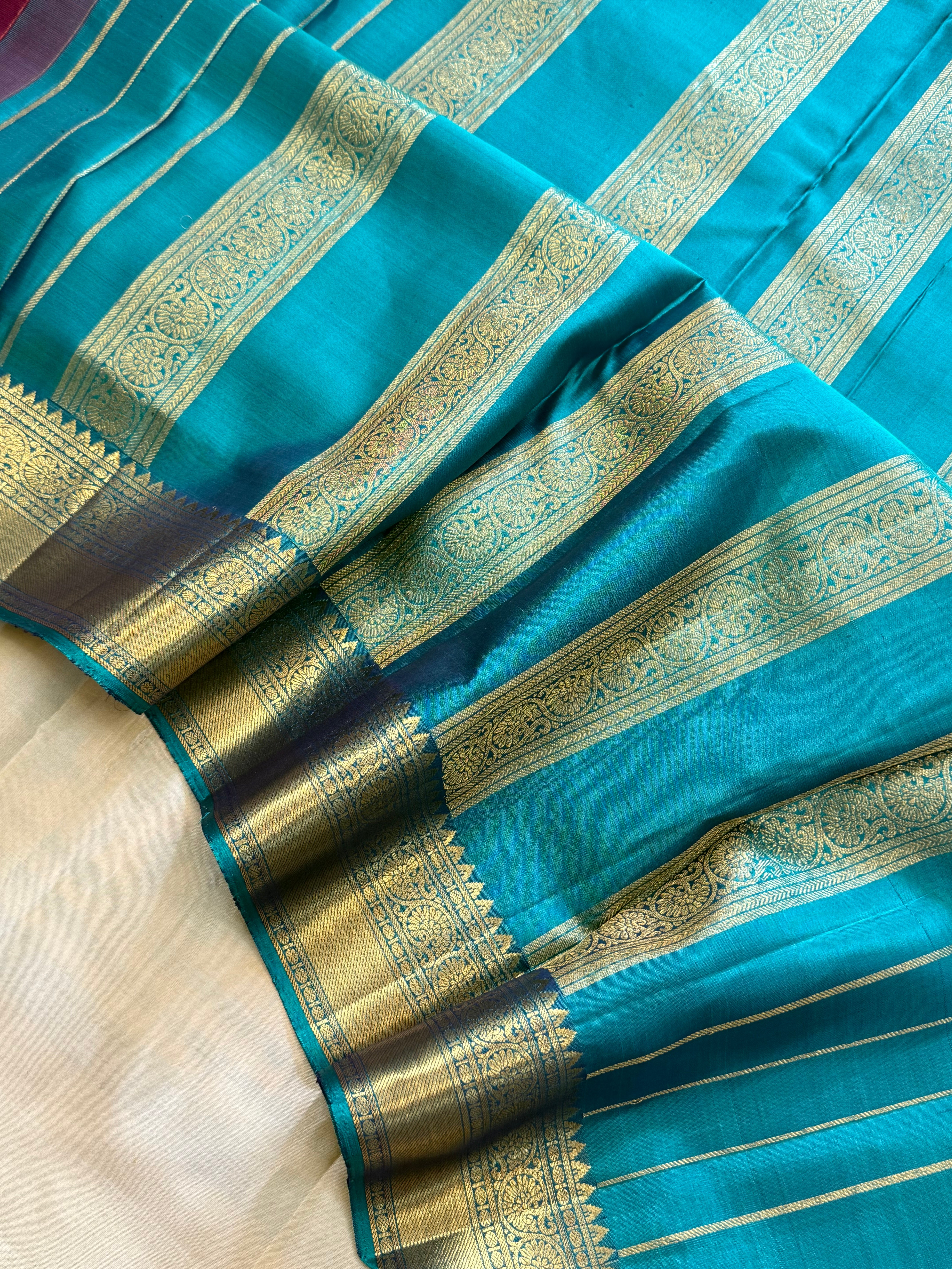 10 YARDS SEMI CONTRAST / KANJIPURAM SILK SAREE CLSA 10035