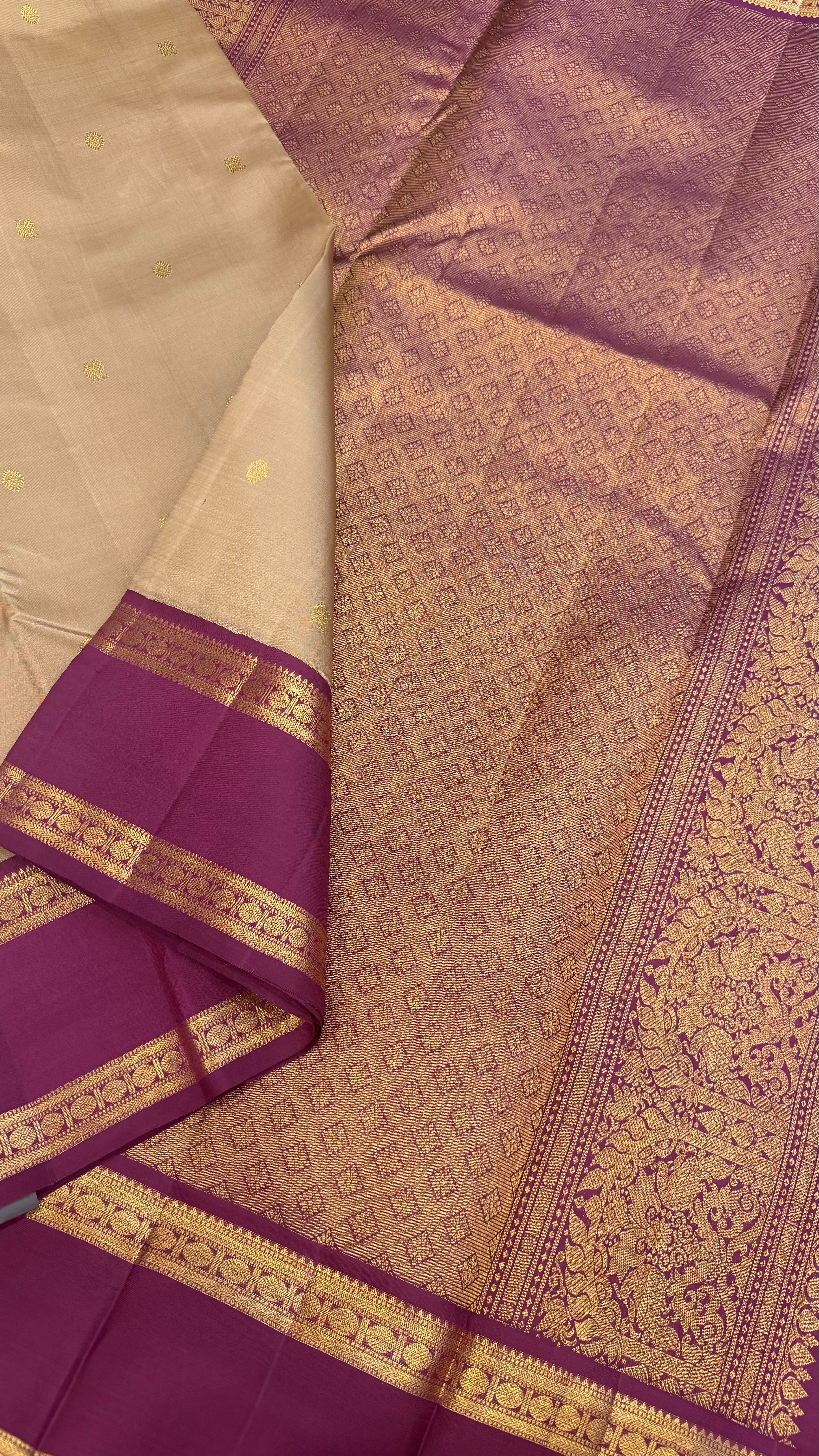 10 yards korvai Kanjipuram silk