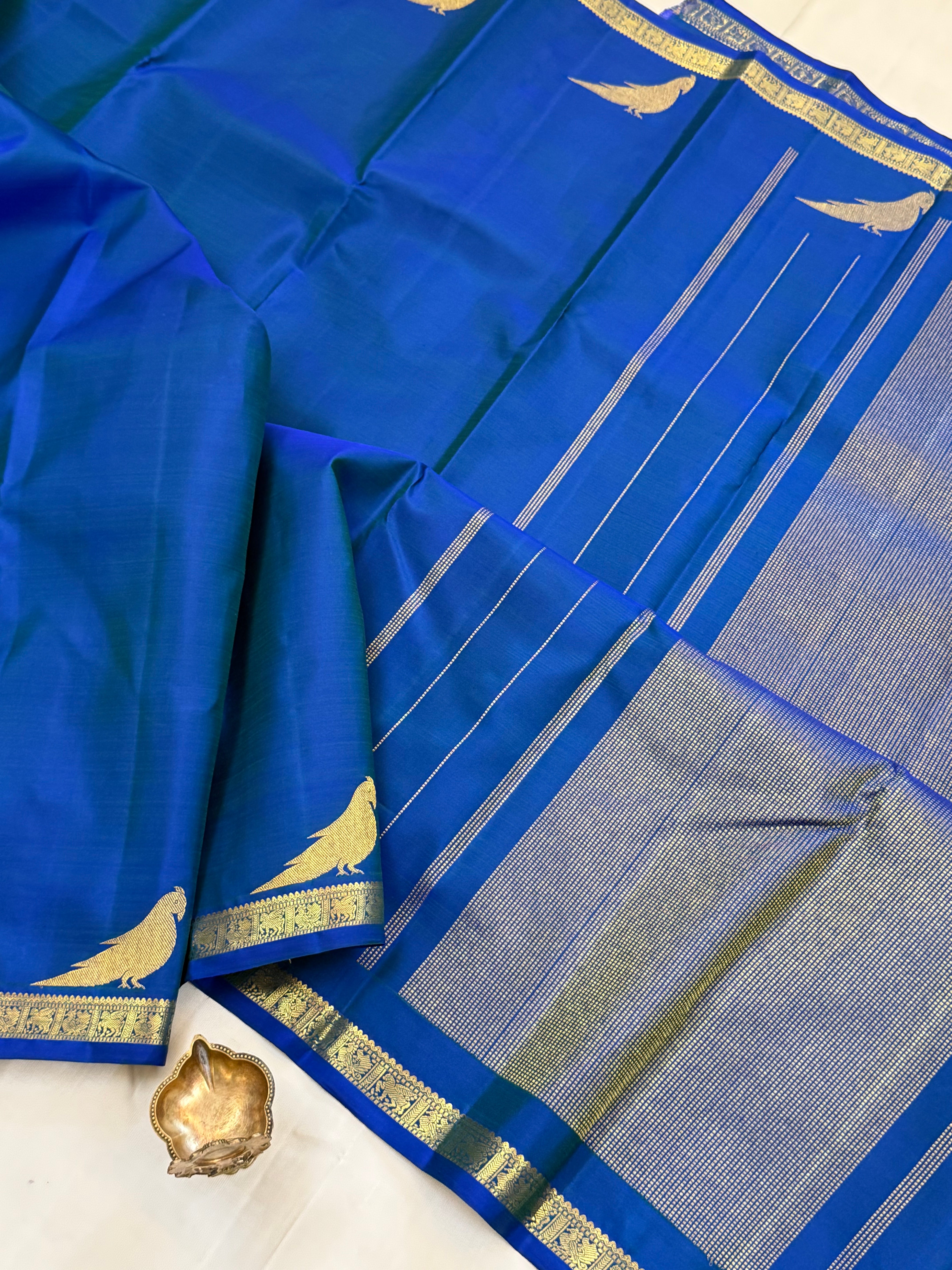 Mayilkazhuthu Kili border 2g Kanjipuram silk CLSA 11019