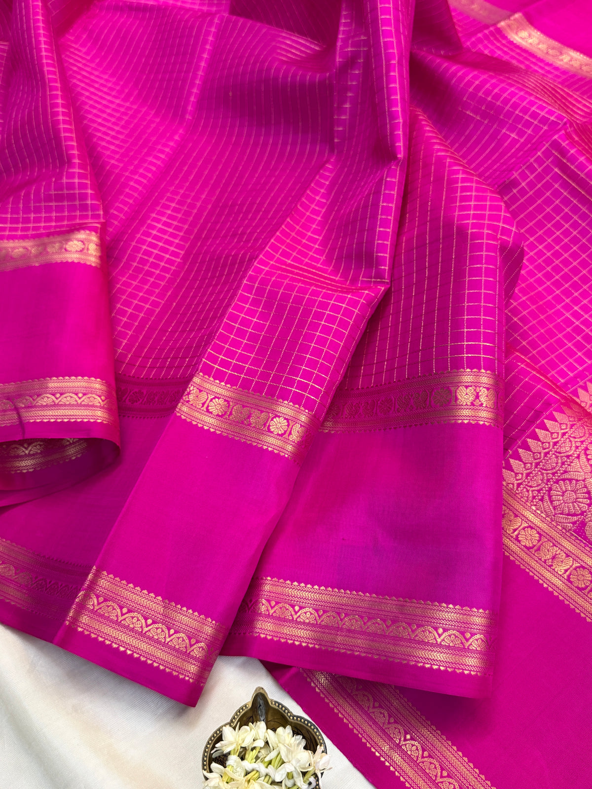 festivel edit _special edition_Rani pink and body Zari kattam/ silk saree clsa 12404