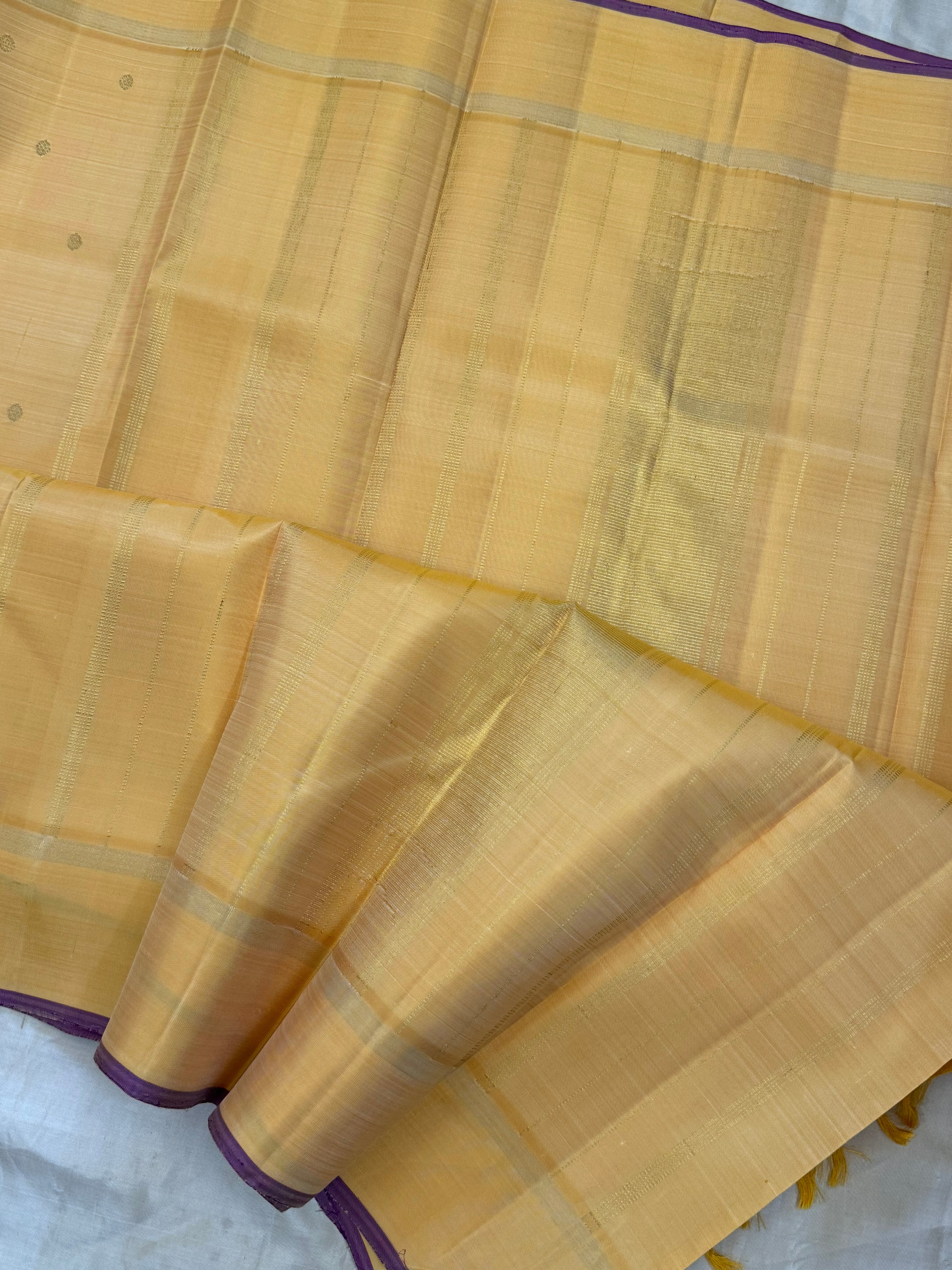 Off sandal chakram butta / KANJIPURAM SILK SAREE CLSA 10095