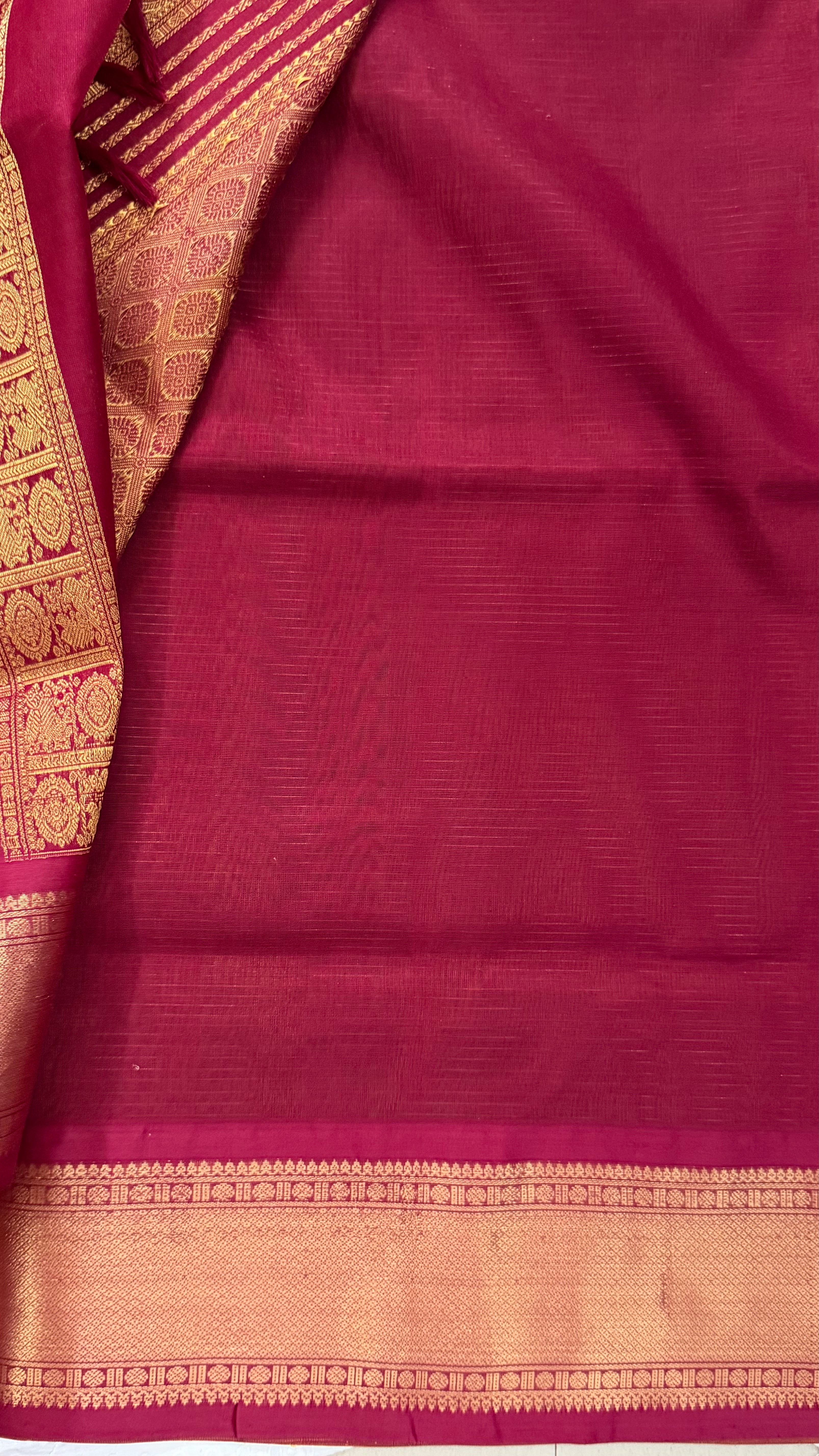 Green Zari Kattam  premium silk cotton