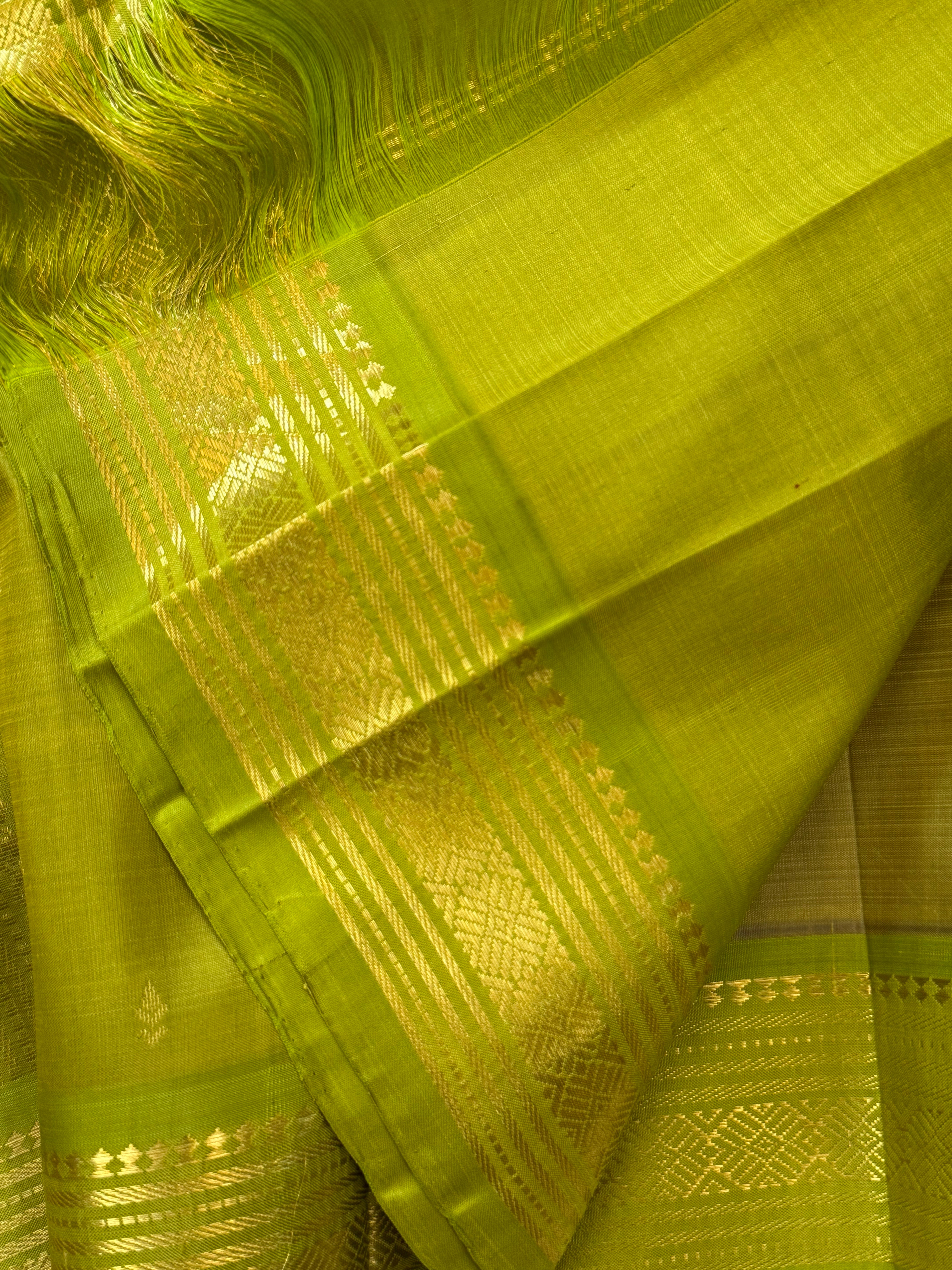 Lime green / Arani silk CLSA 9932