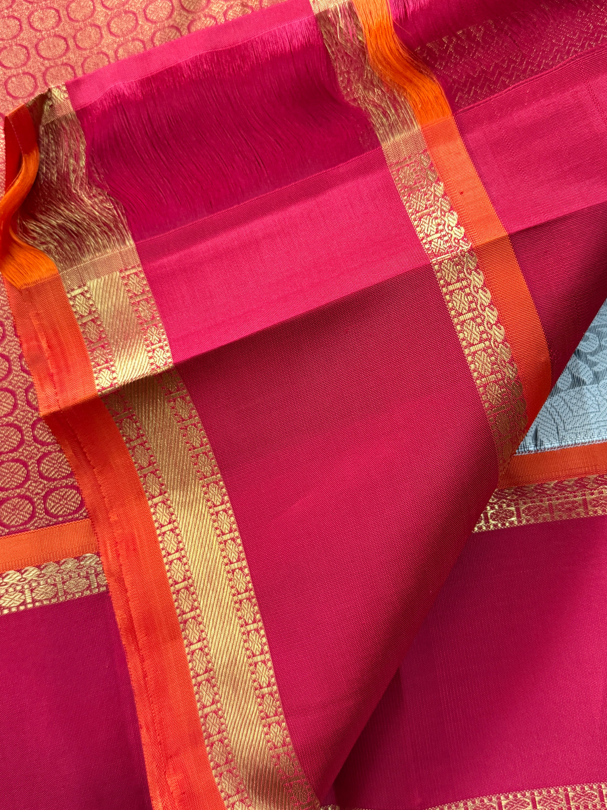 Vanasingaram Rettapet border/ Kanjipuram silk saree clsa 12793