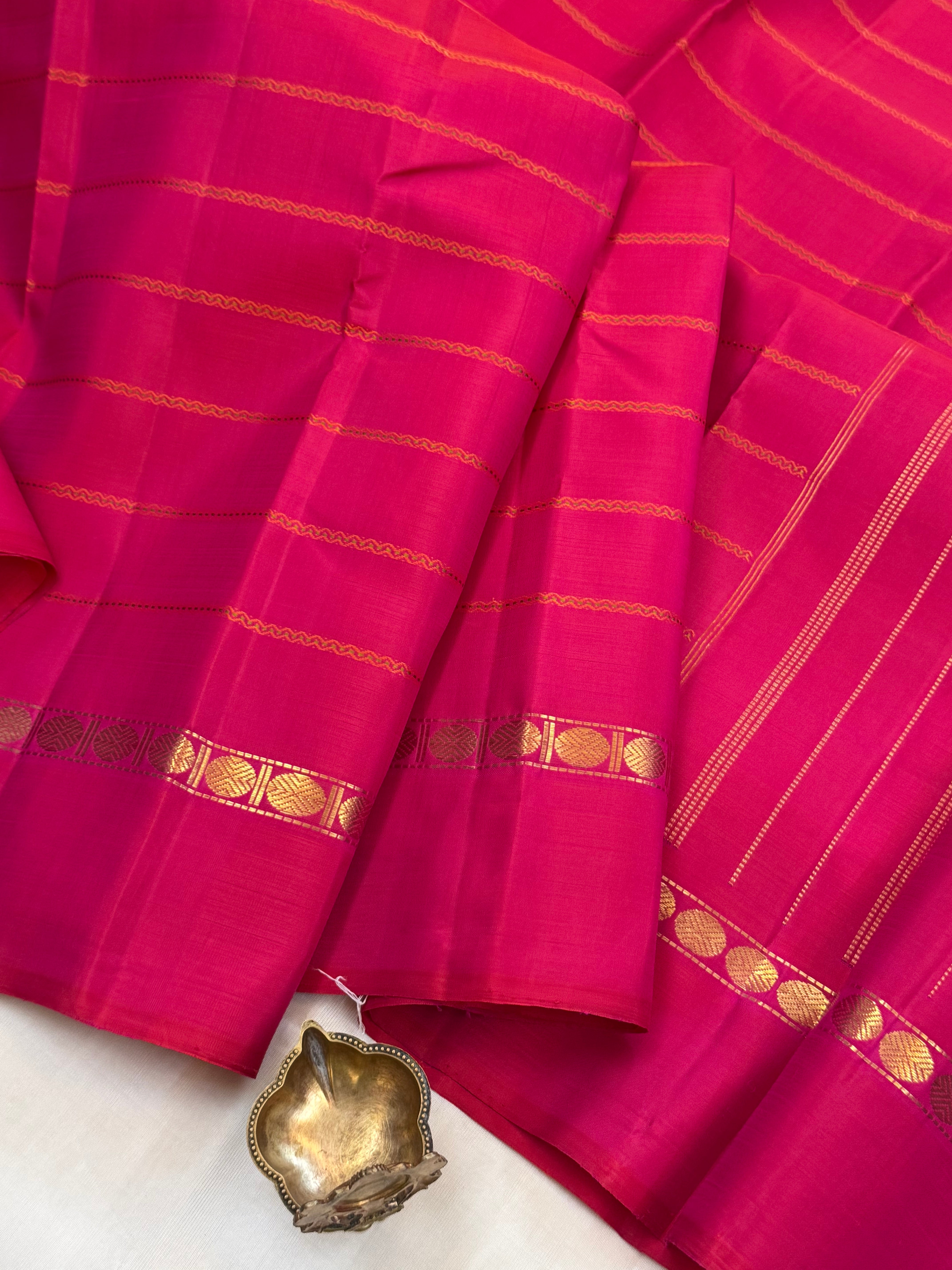 Pink veldhari poun pet 2g Kanjipuram silk CLSA11022