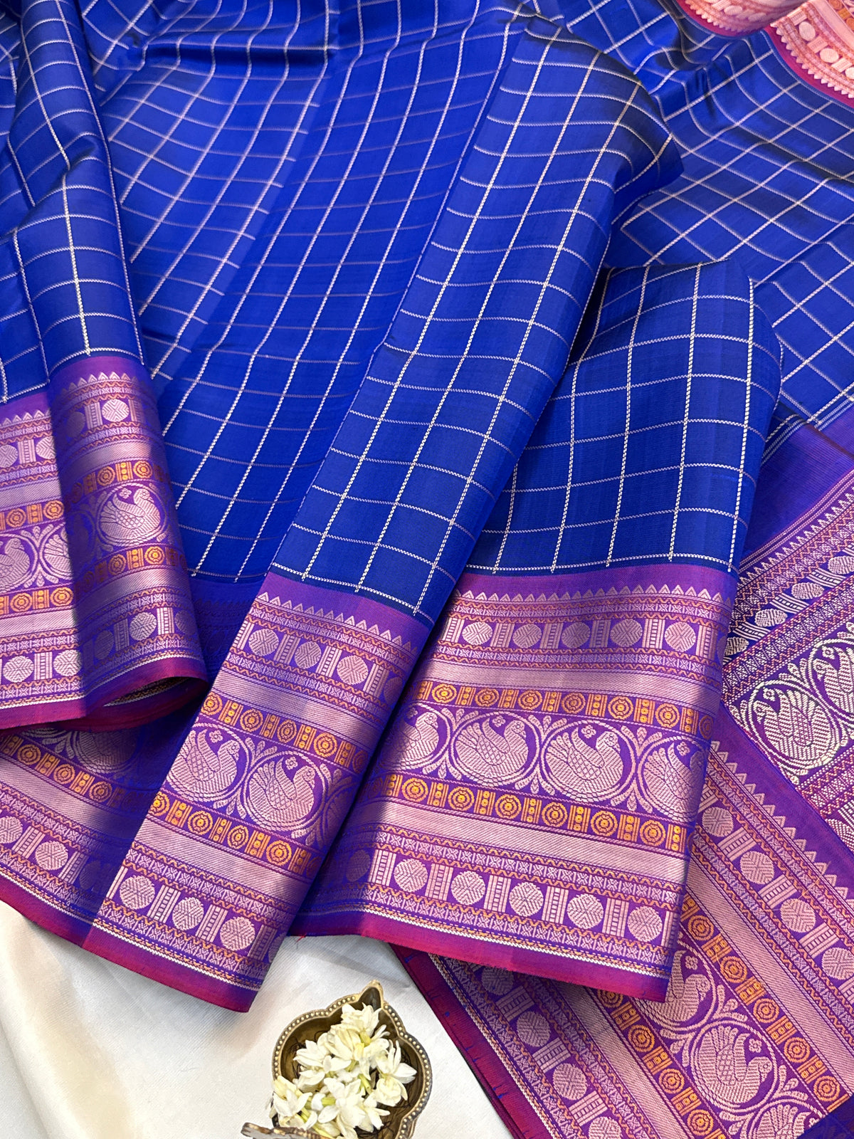 Festivel edit _Special edition _big border with body thread kattam silk saree/clsa 12407
