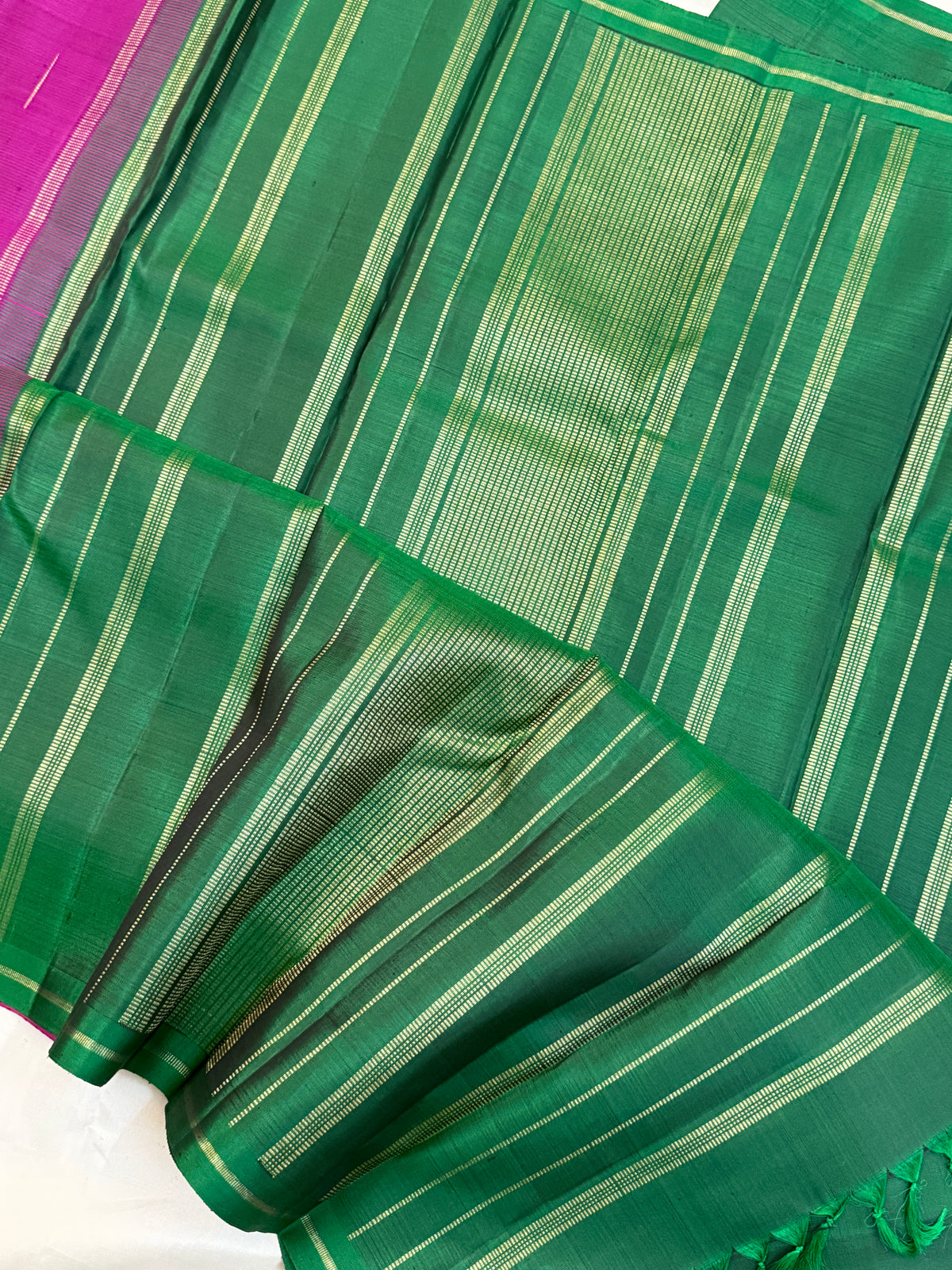 Majenta raindrops pure Zari/ kanjipuram silk saree clsa 990