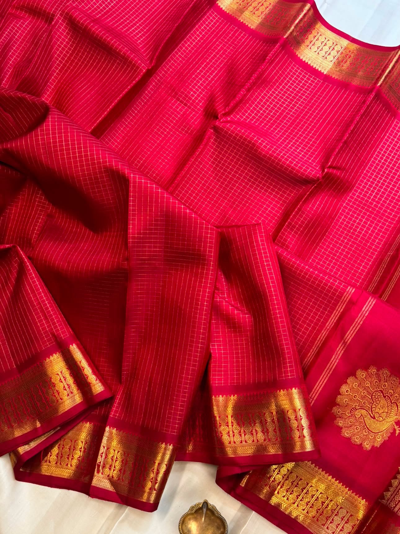 Arakku pure Zari Kattam / kanjipuram silk saree CLSA 4775