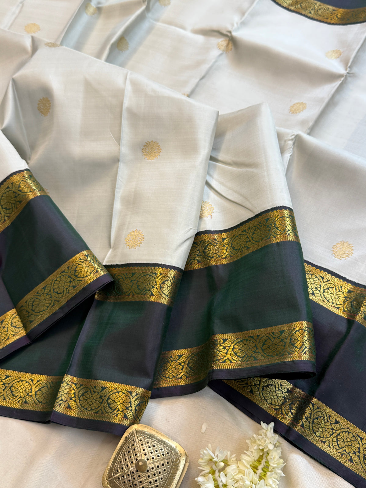 Eeyam retta pet. / pure Kanjipuram silk clsa 5045