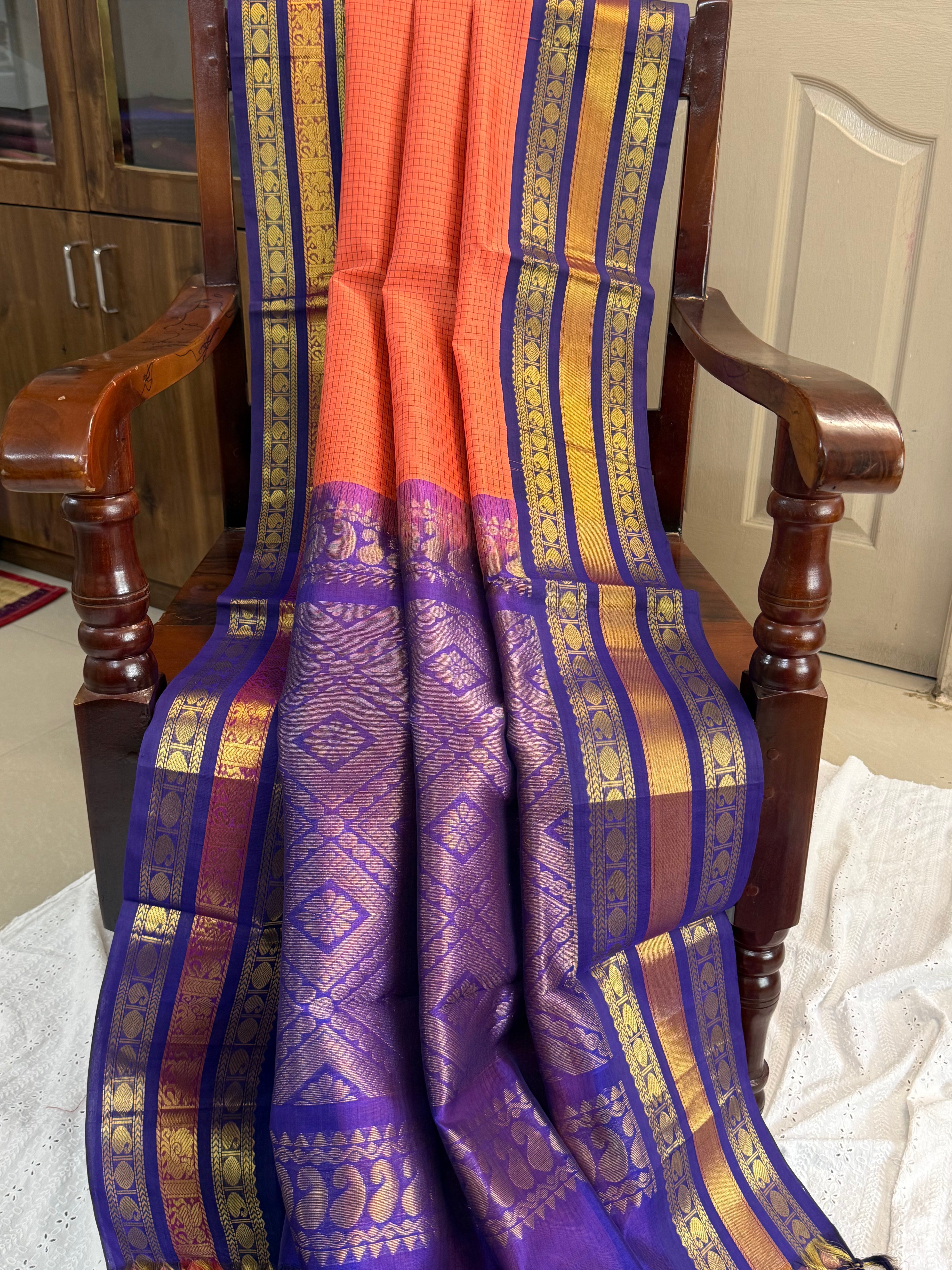 Kanagabaram varisapet border/ Silk Cotton