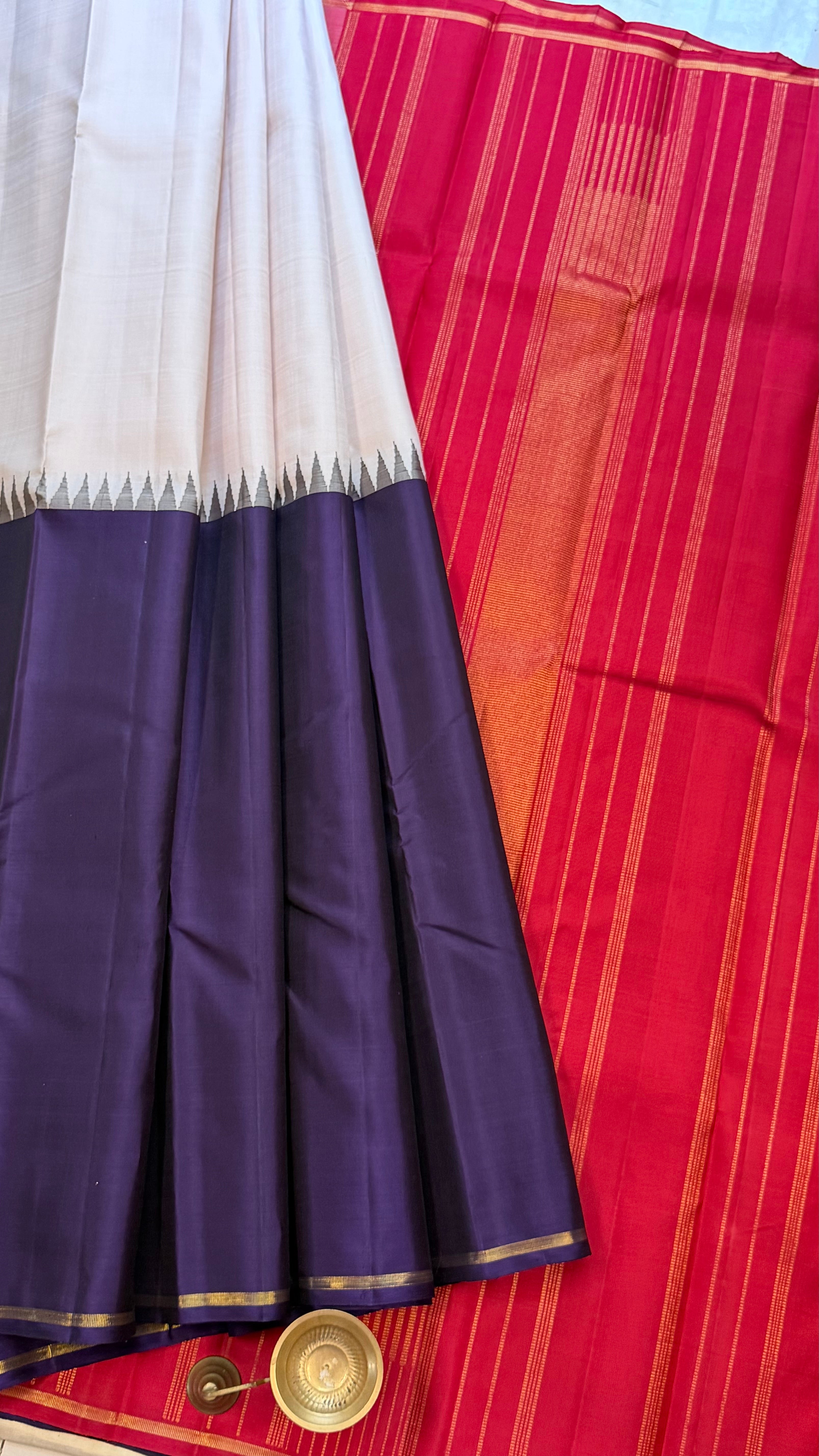 half and half korvai / Kanjipuram silk