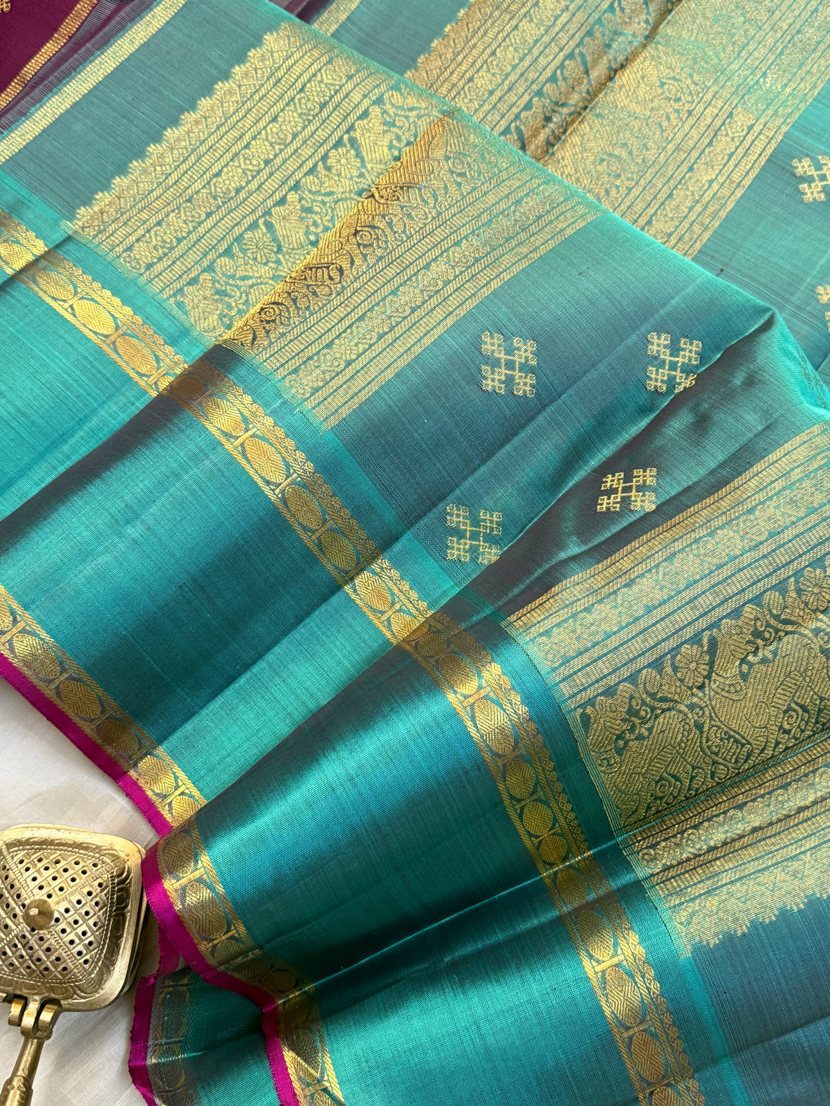 Paaku Rettapet pure Zari/kanjipuram silk saree clsa 12098