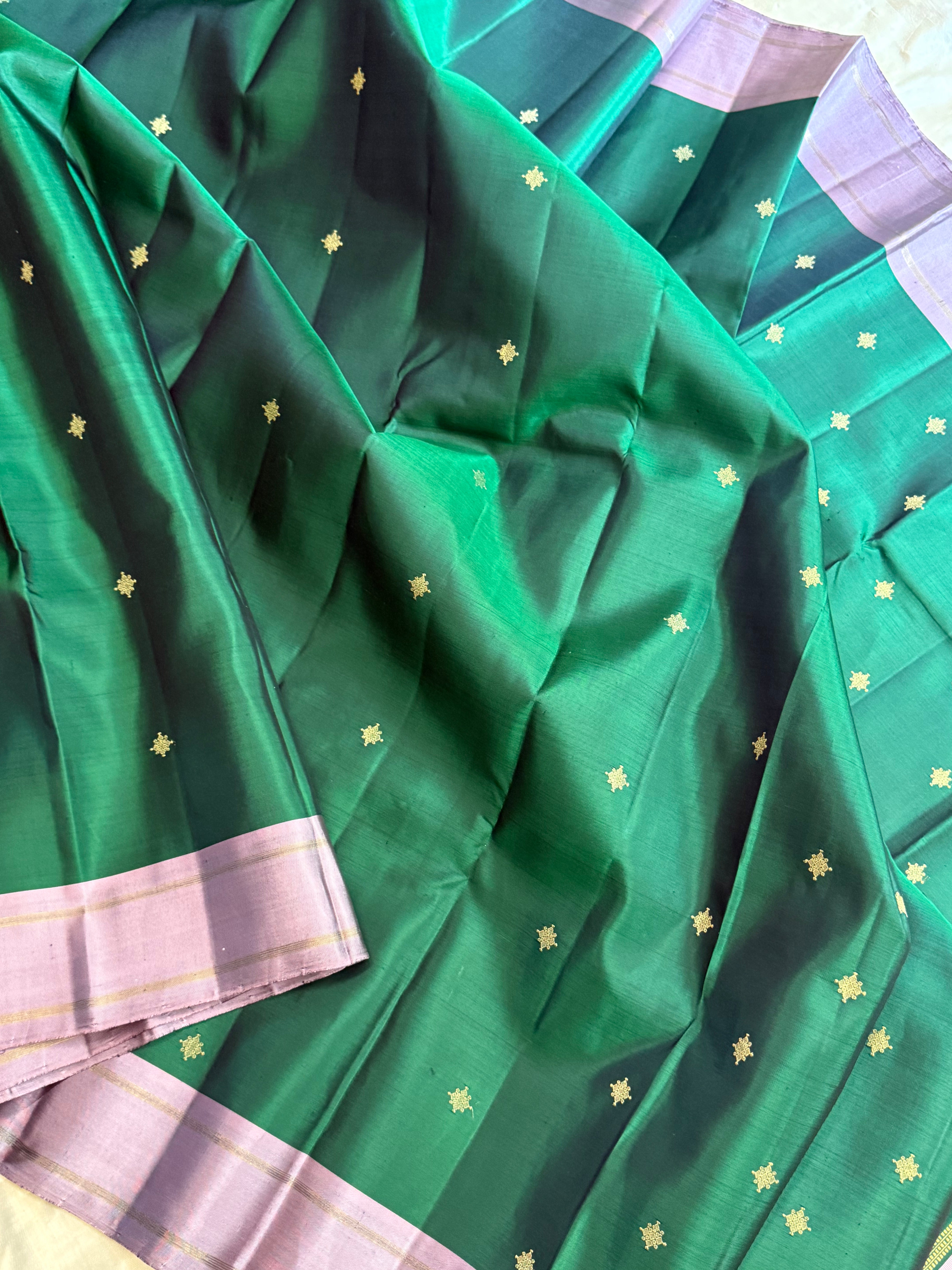 Green and pink / Kanjipuram Silk