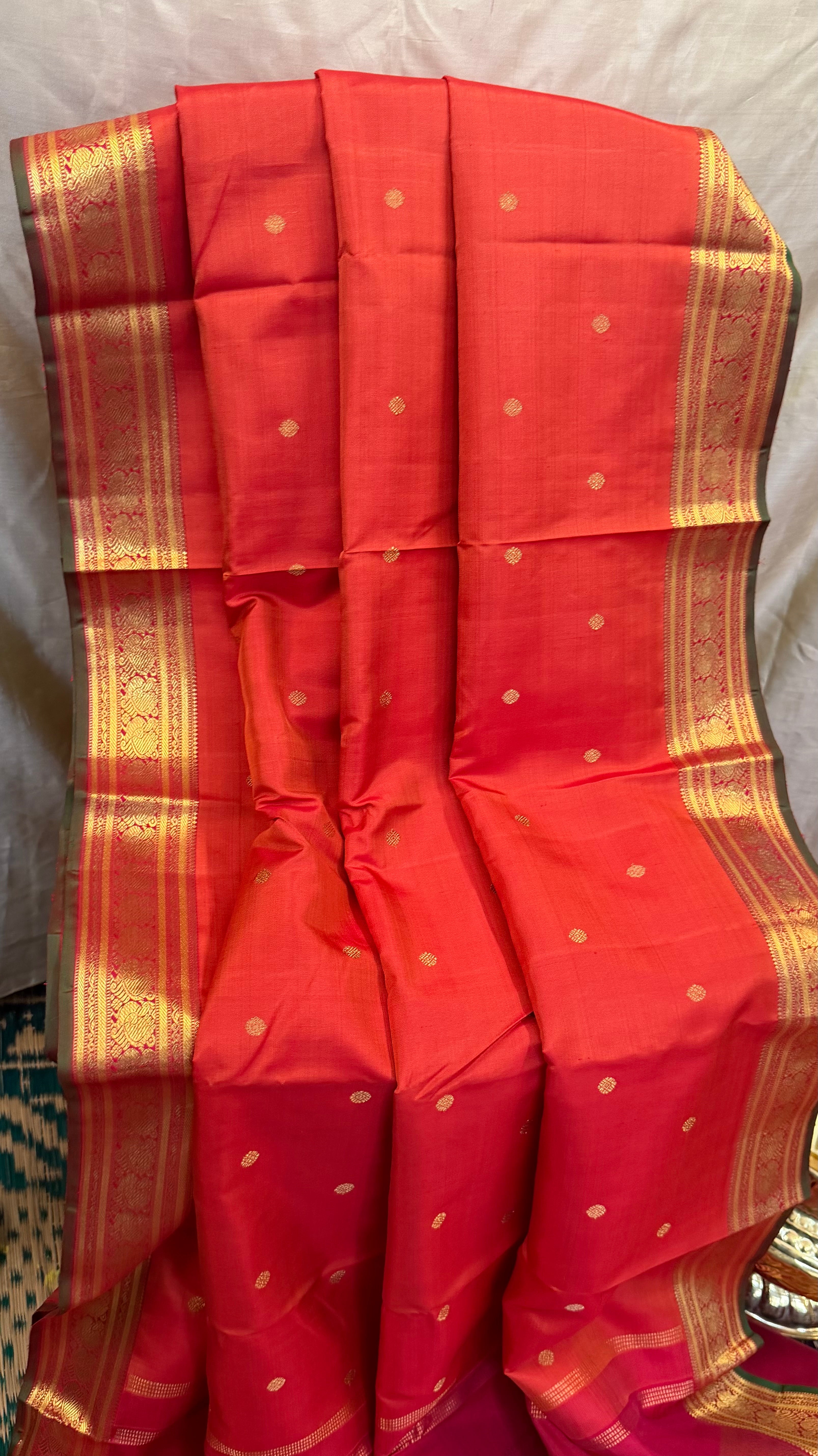 Swapnam:  Rust annam pet /  Kanjipuram silk